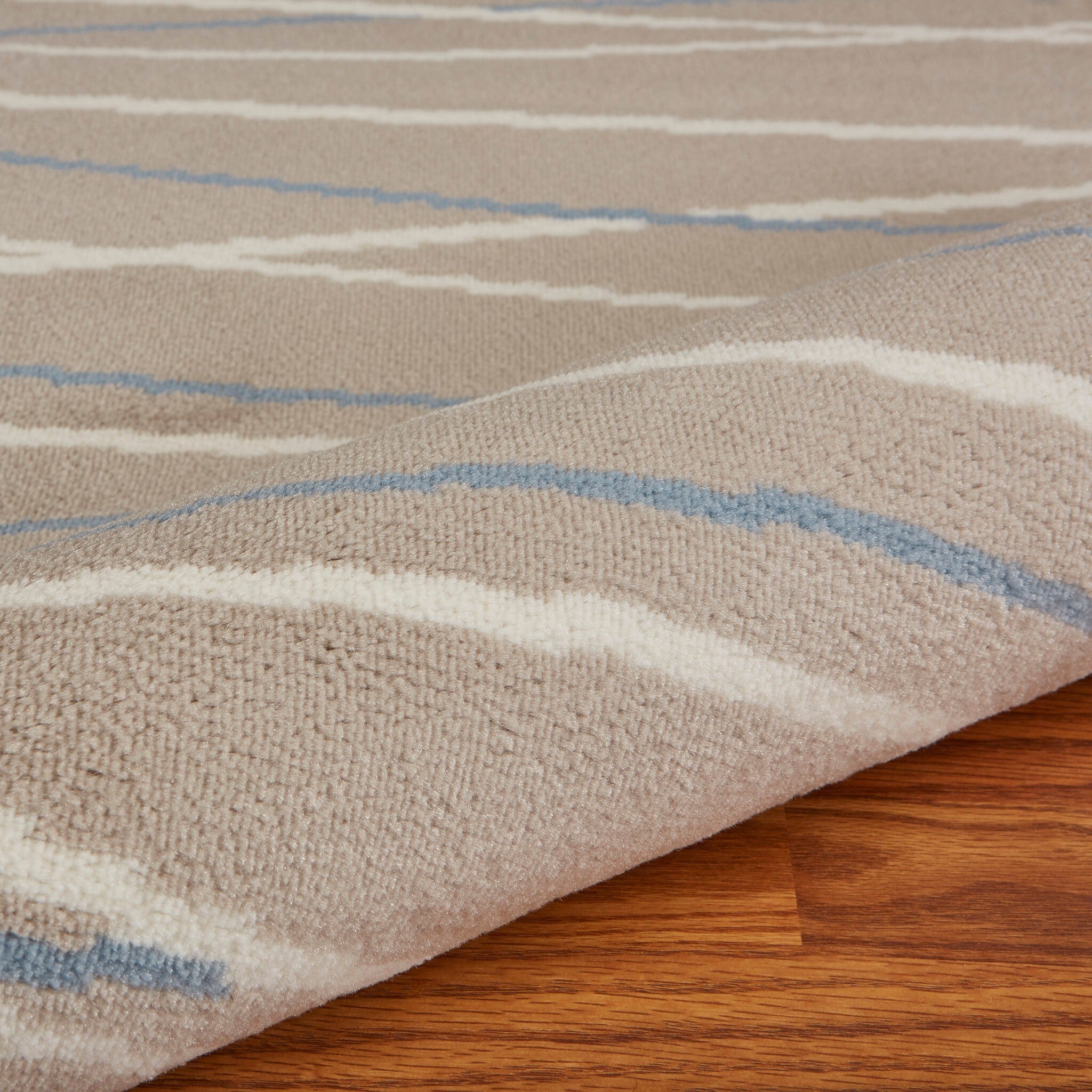 8' x 10' Gray Contemporary Waves Area Rug