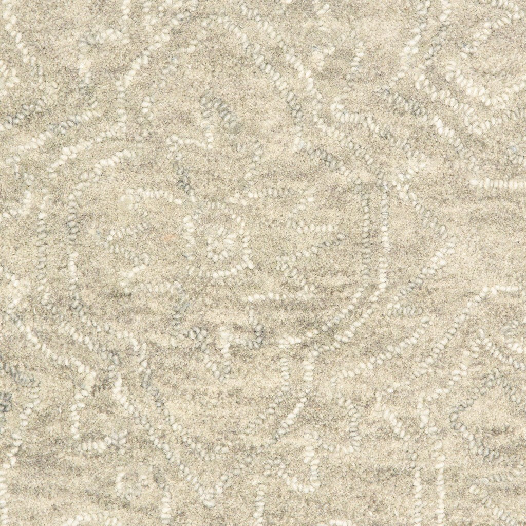 5' x 8' Light Green Floral Paradise Area Rug