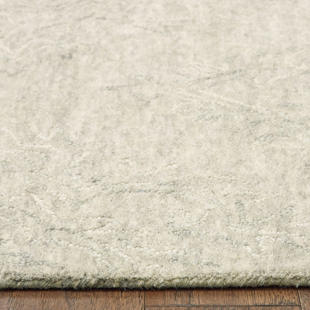 5' x 8' Light Green Floral Paradise Area Rug