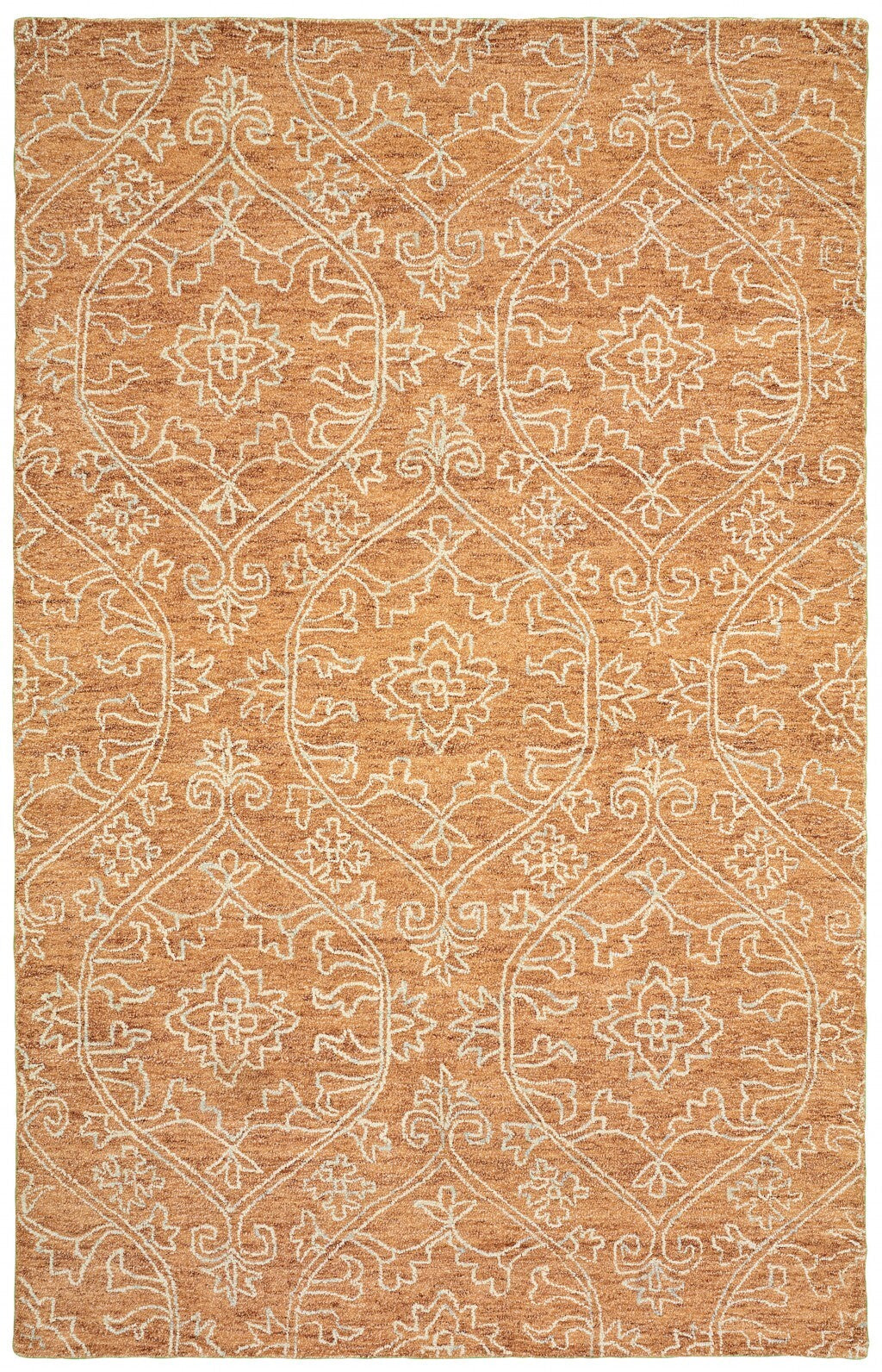5' x 8' Rustic Floral Paradise Area Rug