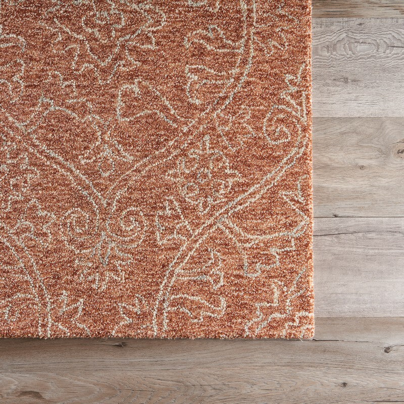 9' x 12' Rustic Floral Paradise Area Rug