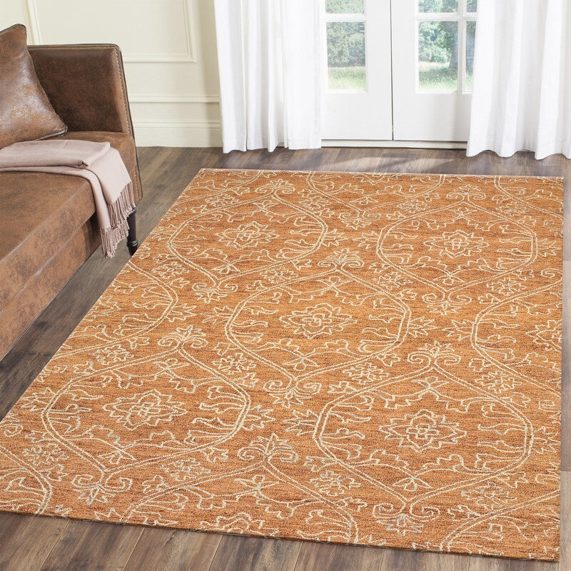 9' x 12' Rustic Floral Paradise Area Rug