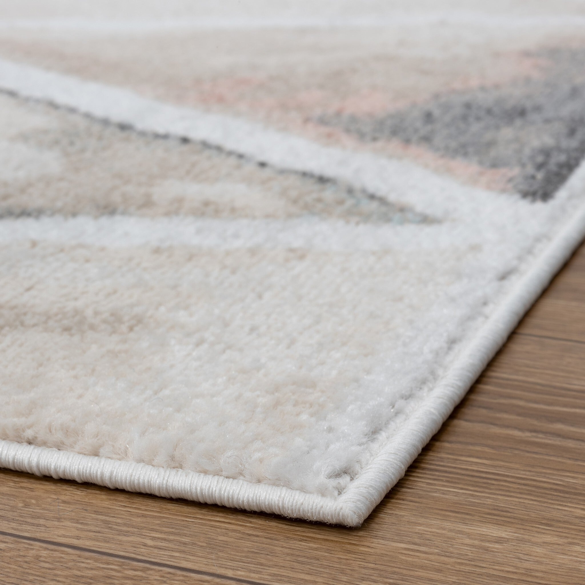 8' x 10' Ivory Watercolored Prism Area Rug