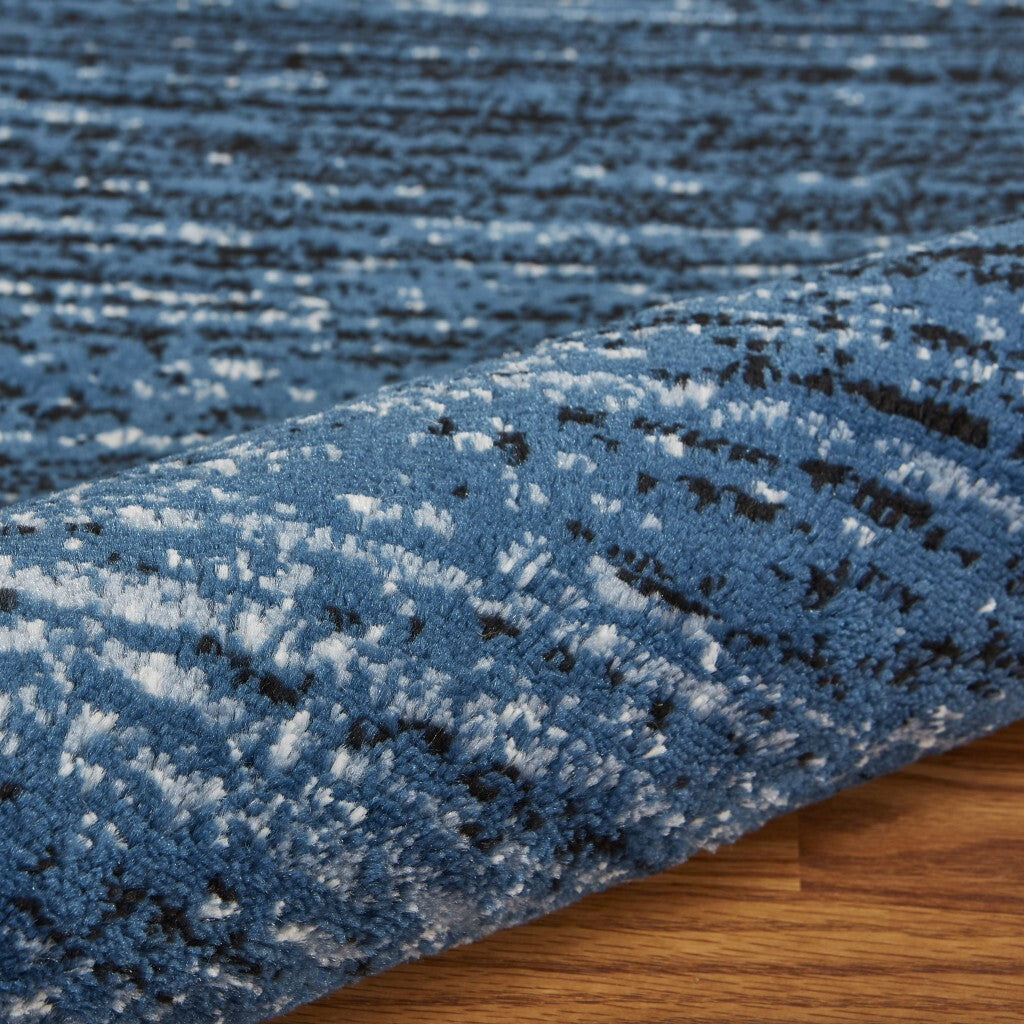 8' x 10' Blue Abstract Ocean Area Rug