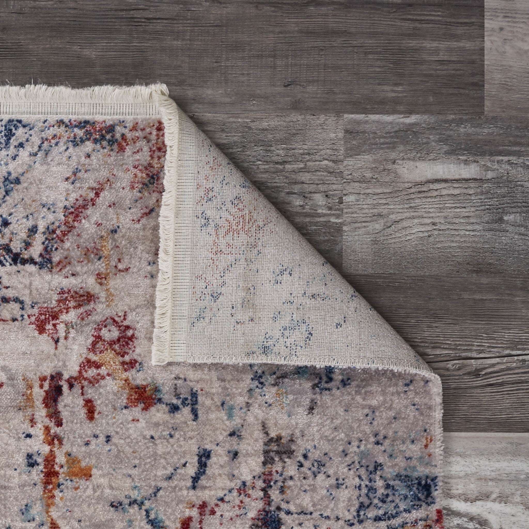2' x 8' Gray Toned Abstract Runner Rug