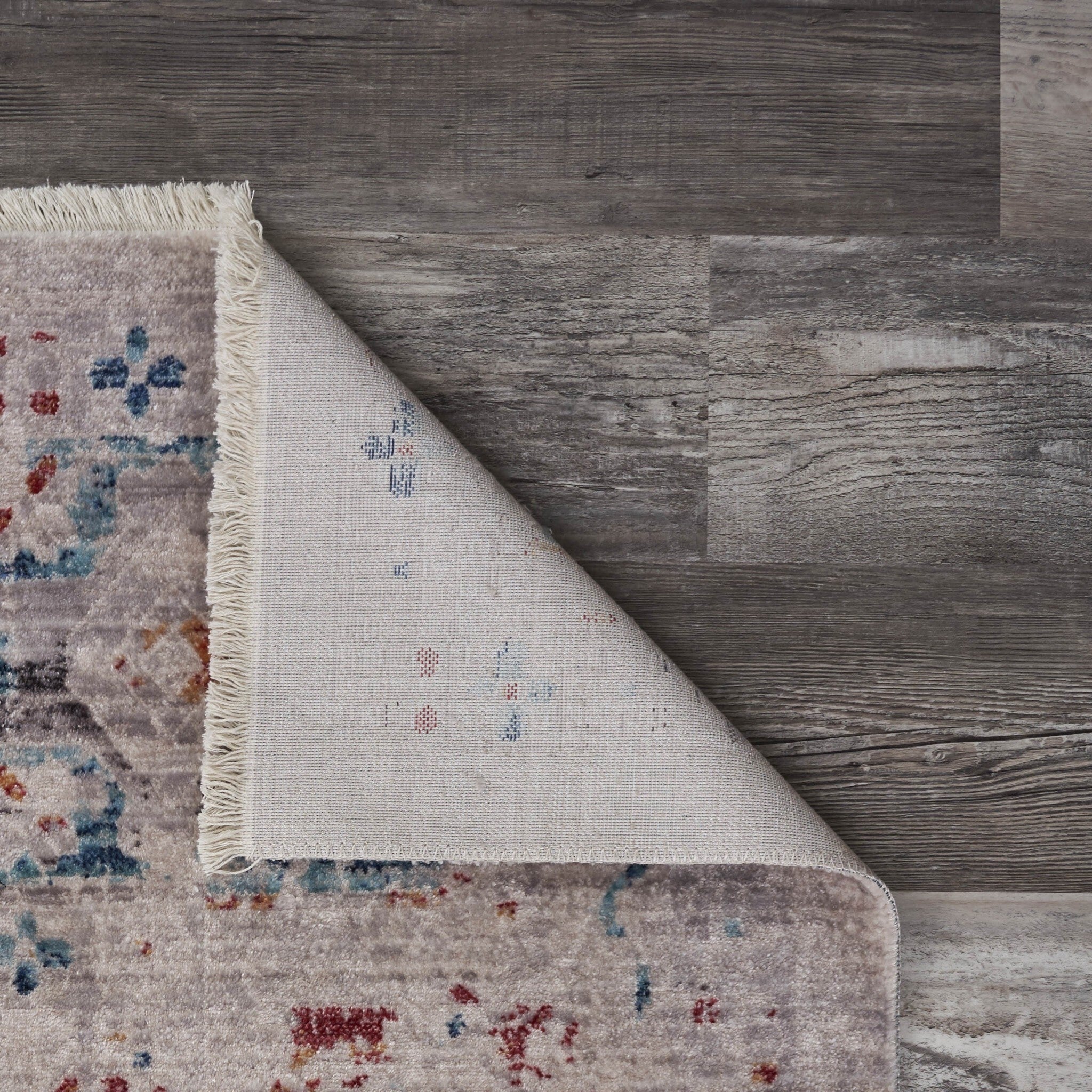 2' x 8' Gray Distressed Decorative Runner Rug