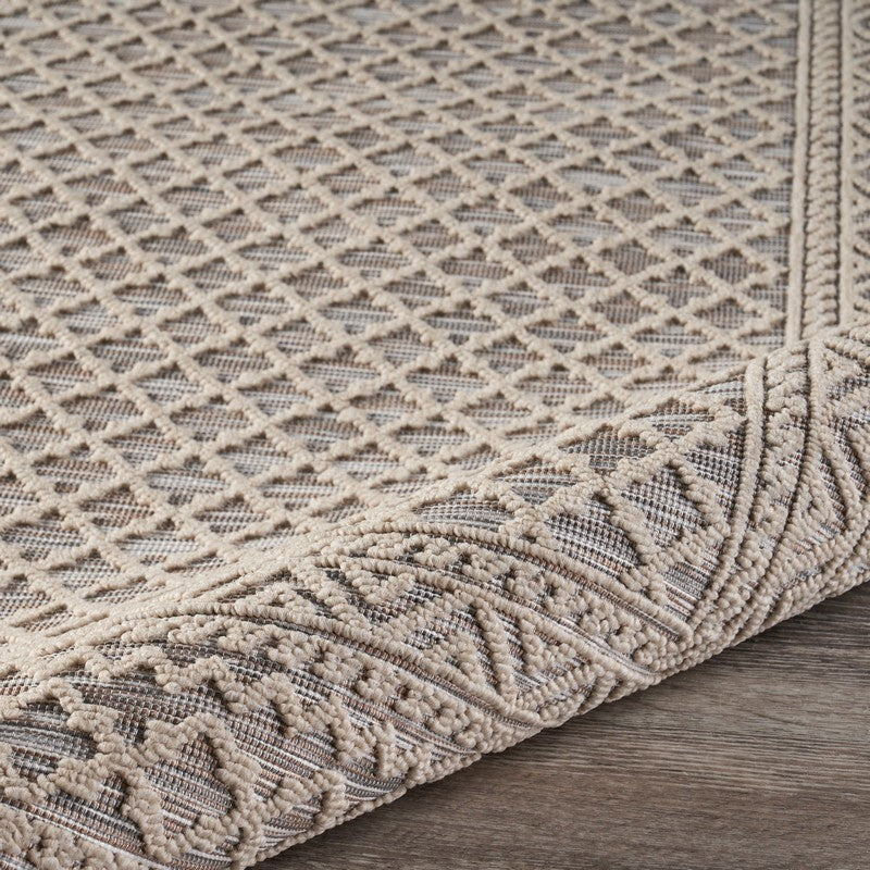 8' x 10' Gray Classic Indoor Outdoor Area Rug
