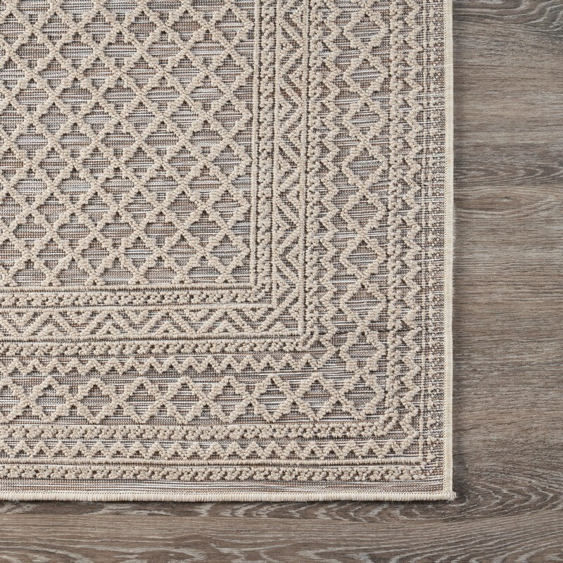 8' x 10' Gray Classic Indoor Outdoor Area Rug