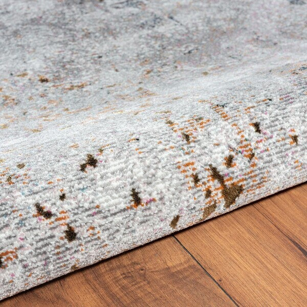 5' x 8' Light Gray Modern Abstract Area Rug