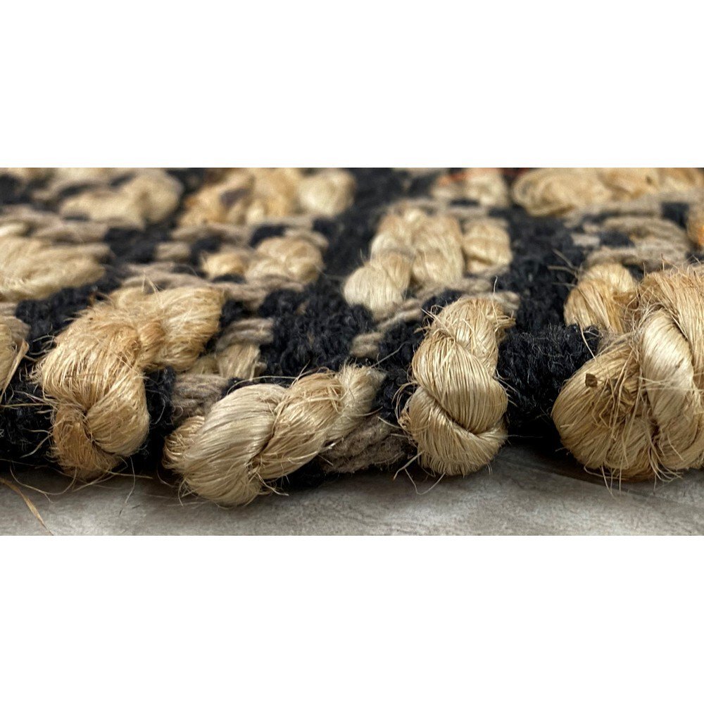 3' x 4' Tan and Black Ornate Geometric Area Rug