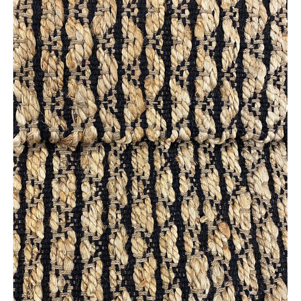3' x 4' Tan and Black Ornate Geometric Area Rug
