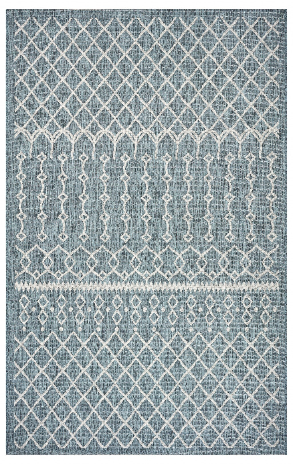 3' x 5' Blue Array Indoor Outdoor Area Rug