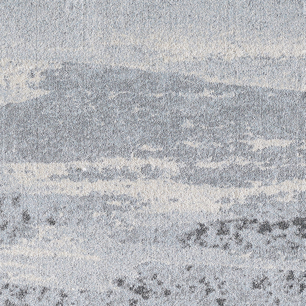 3' x 5' Blue Gray Abstract Mist Modern Area Rug