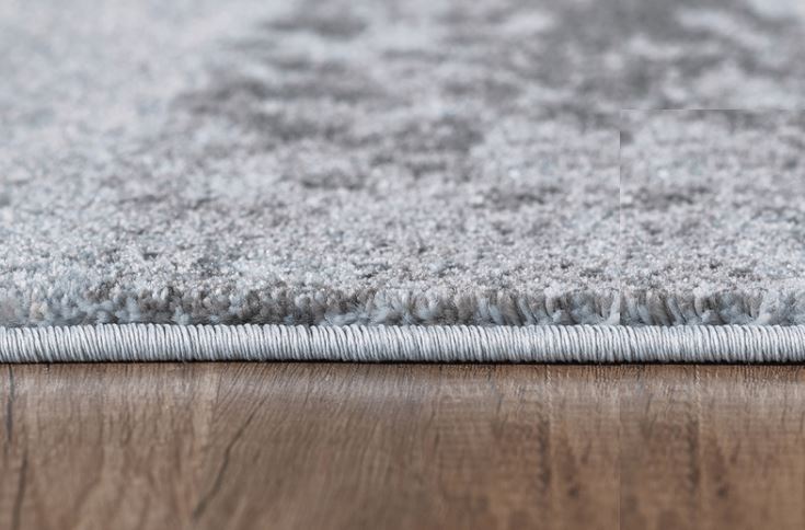 3' x 5' Blue Gray Abstract Mist Modern Area Rug