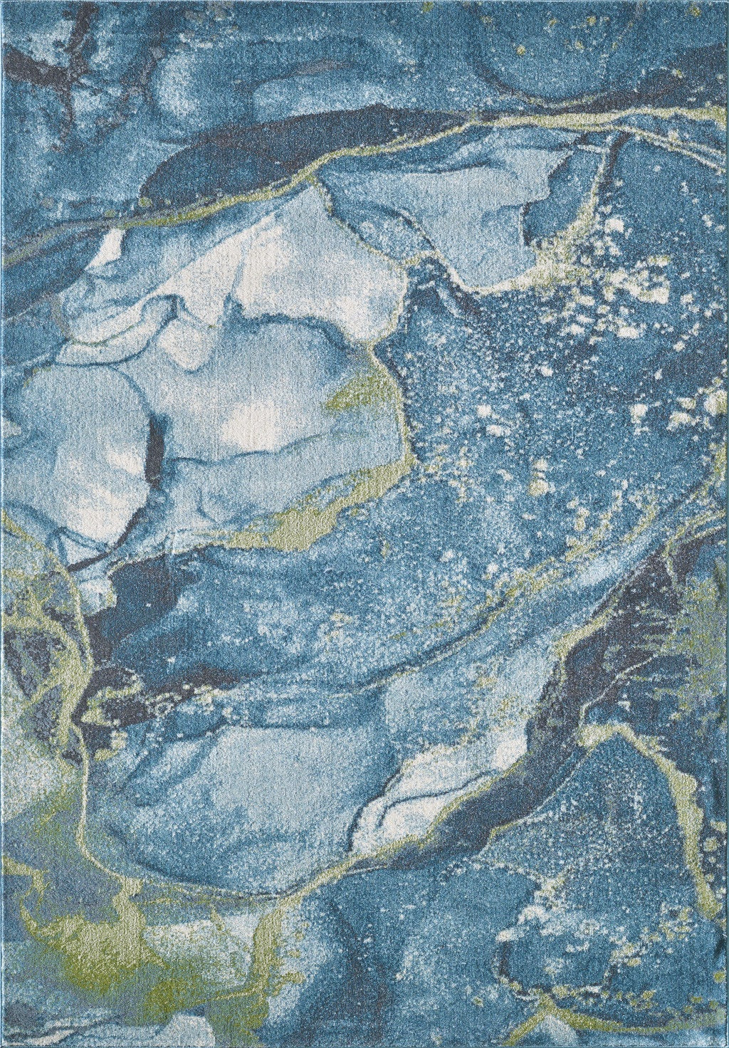 10' x 13' Blue Sage Abstract Stone Modern Area Rug