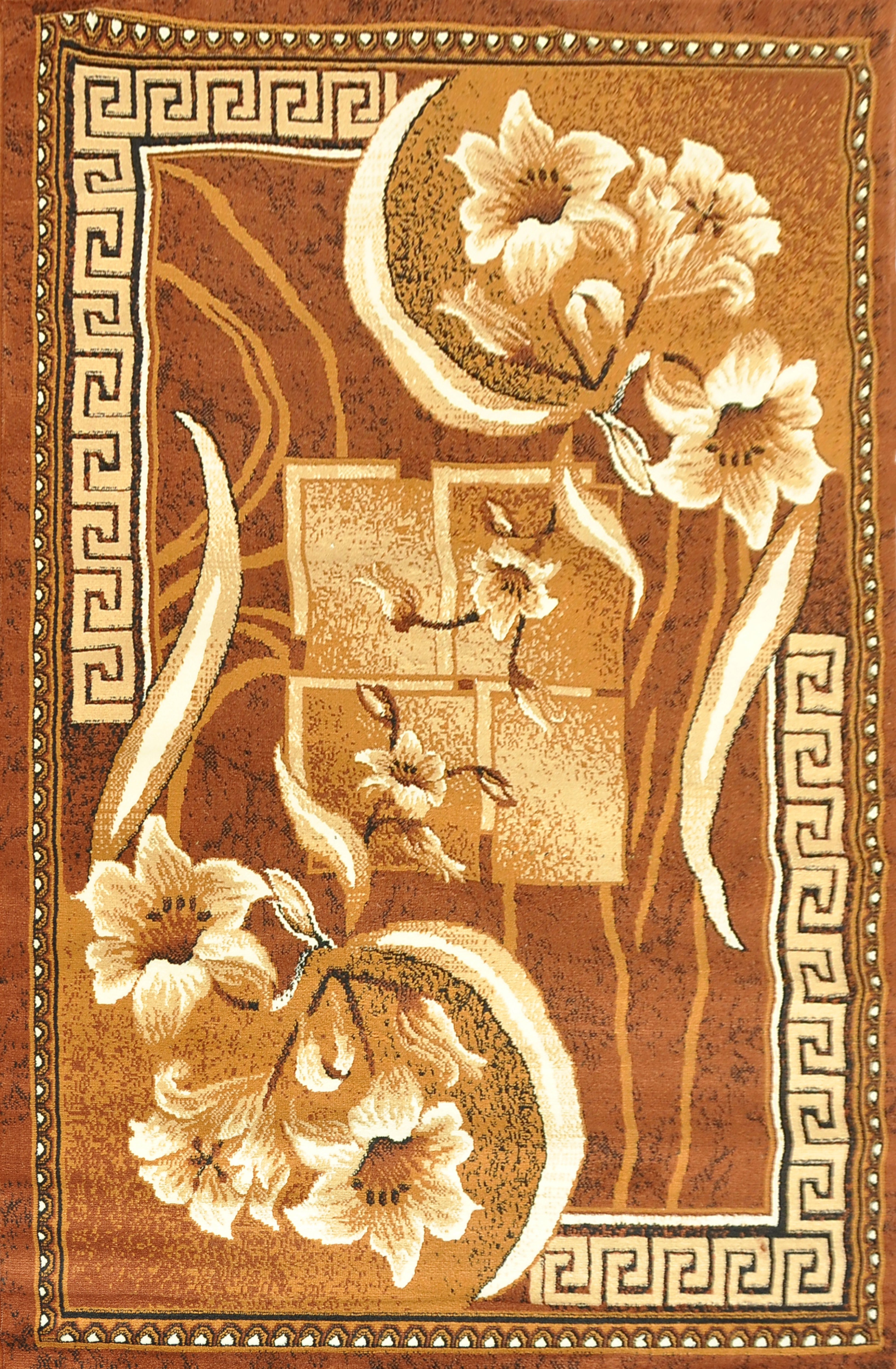 Original Rosemarie Floweret Brown Area Rug