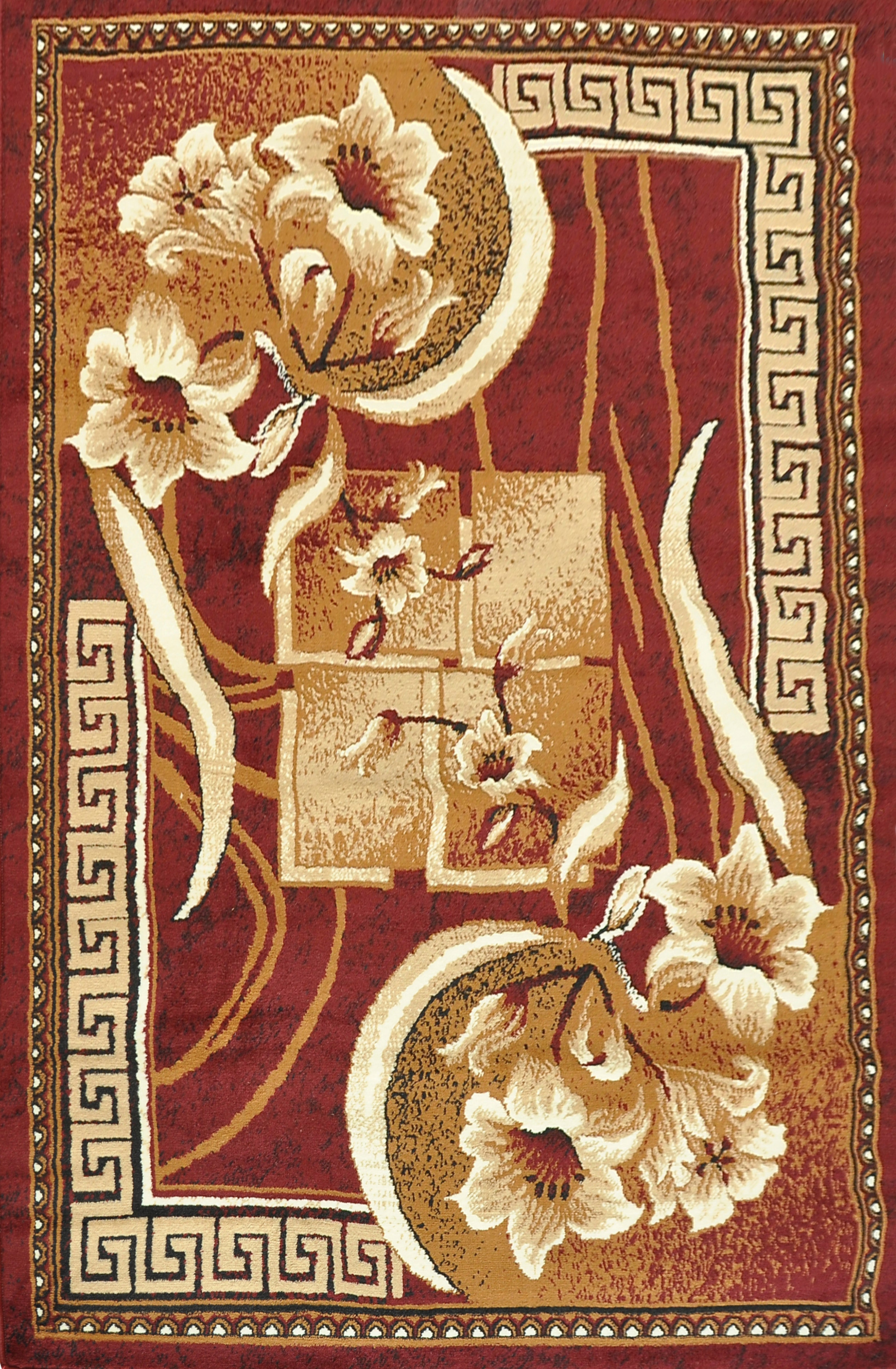 Corrales Floweret Red Indoor Area Rug