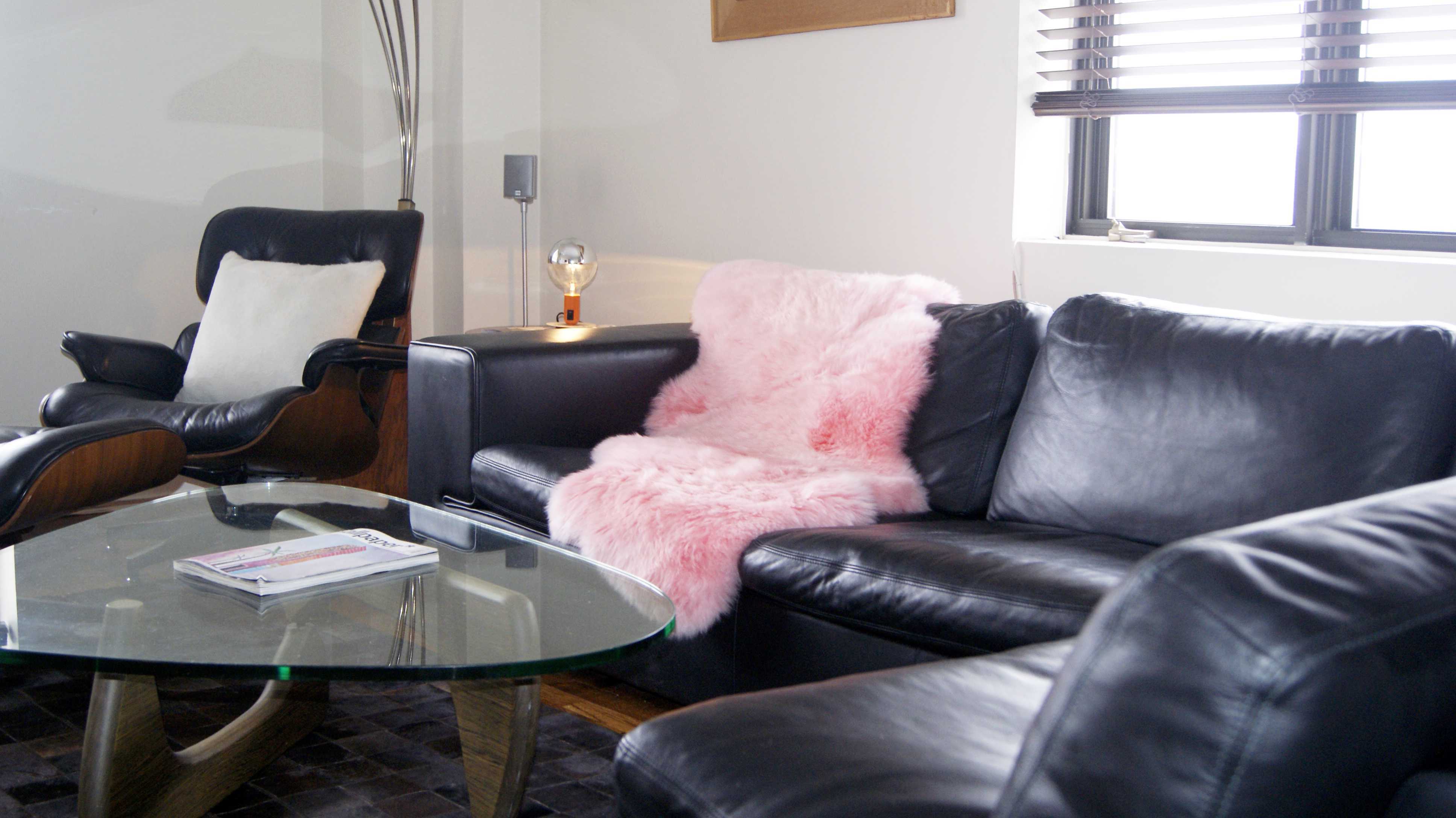 Pink Animal Print Area Rug