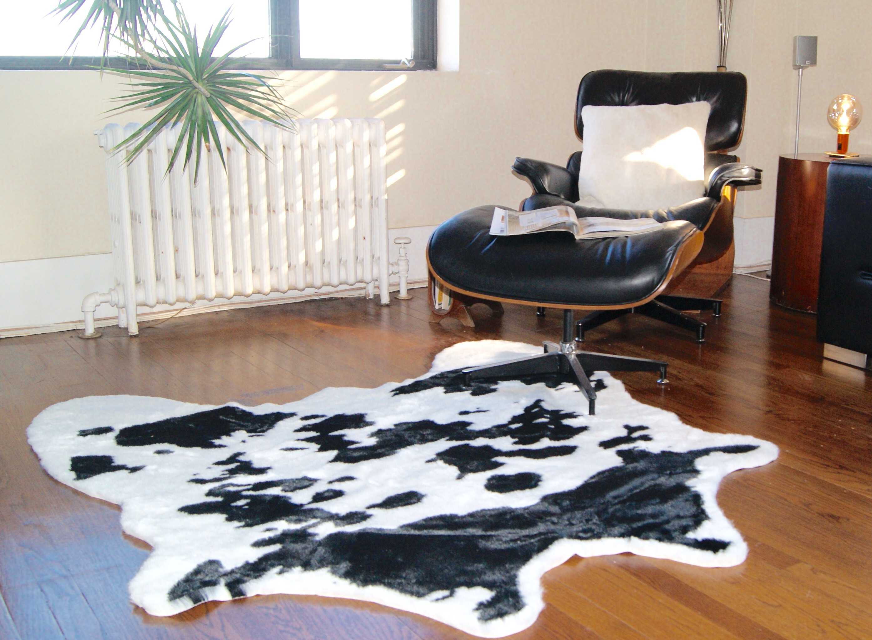 Black And White Animal Print Area Rug
