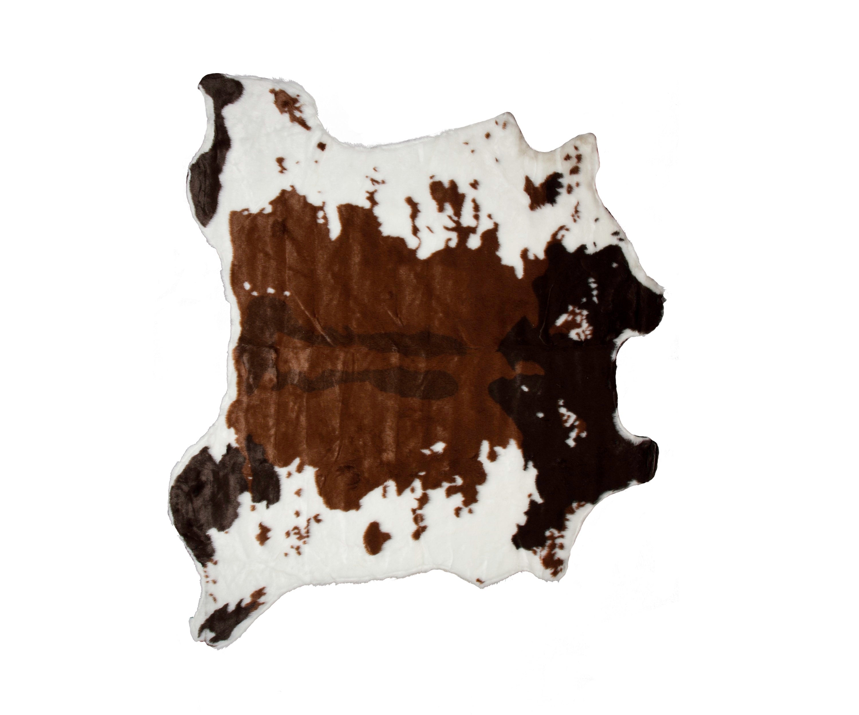 Brown And Ivory Animal Print Area Rug