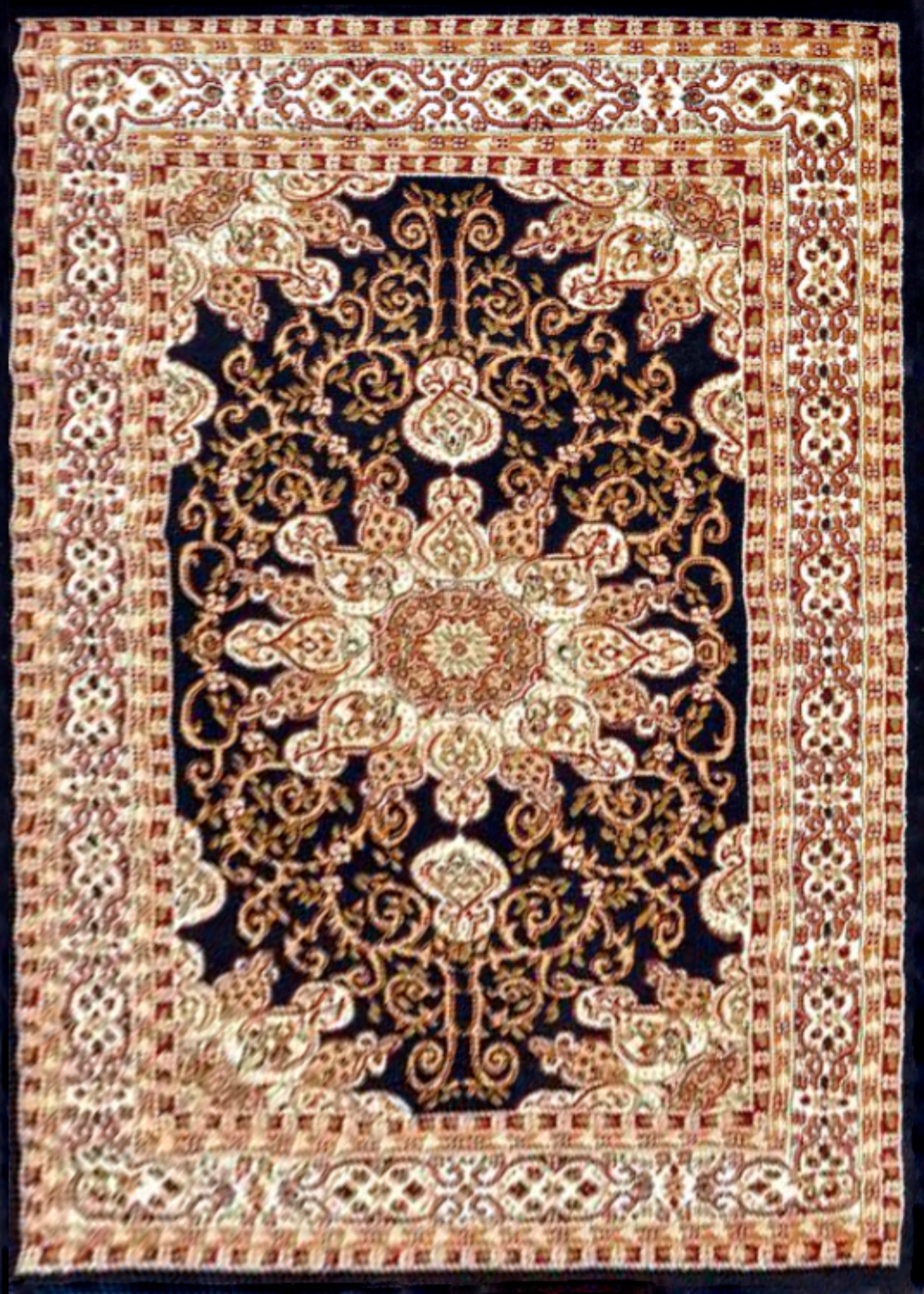 Staveley Oriental Hand-Tufted Brown/White Area Rug