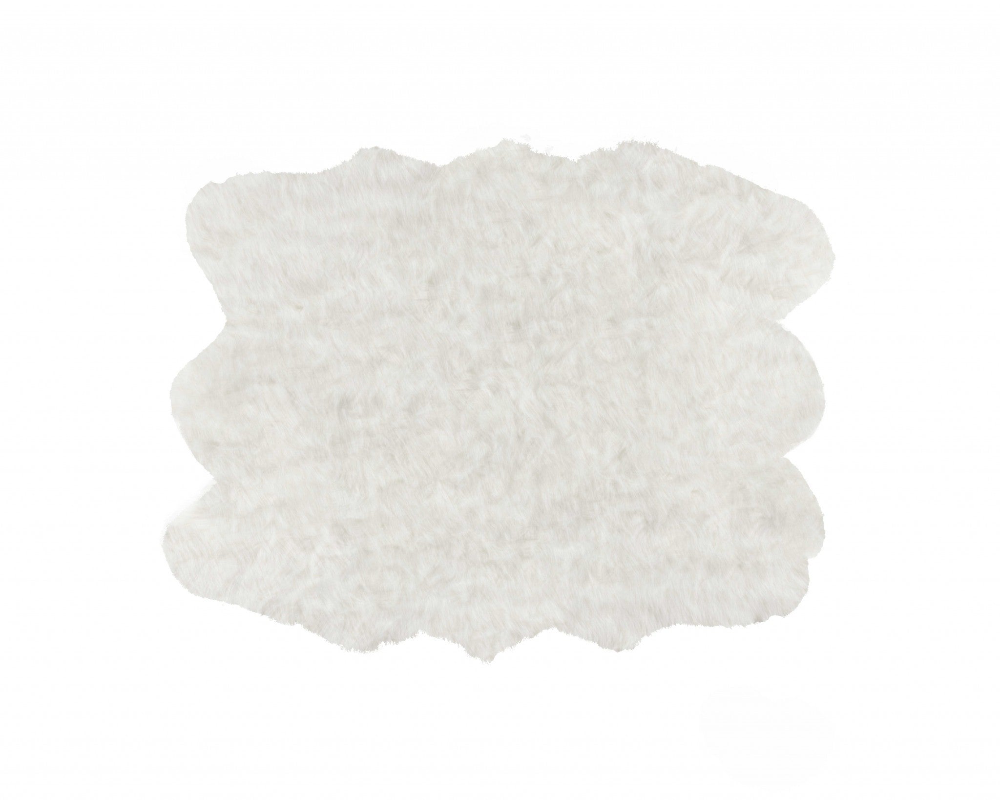 Off White Animal Print Area Rug