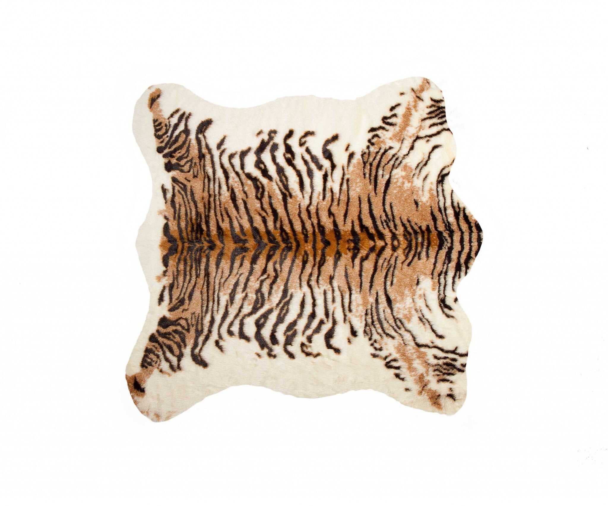 4.25" X 5" Tiger Faux Hide Rug - Buy Rugs 