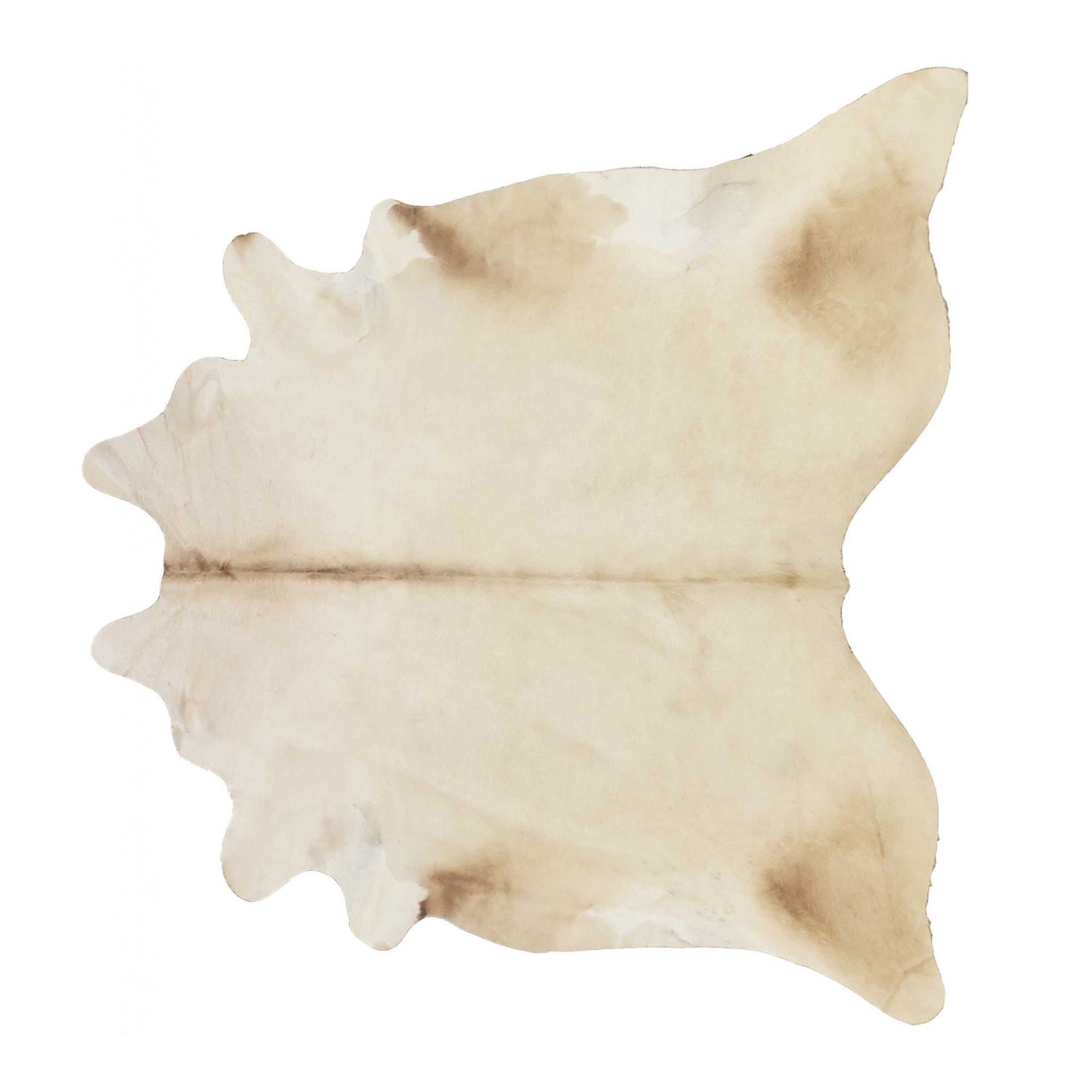 6.5 Ft  Champagne Brindled Cowhide Rug