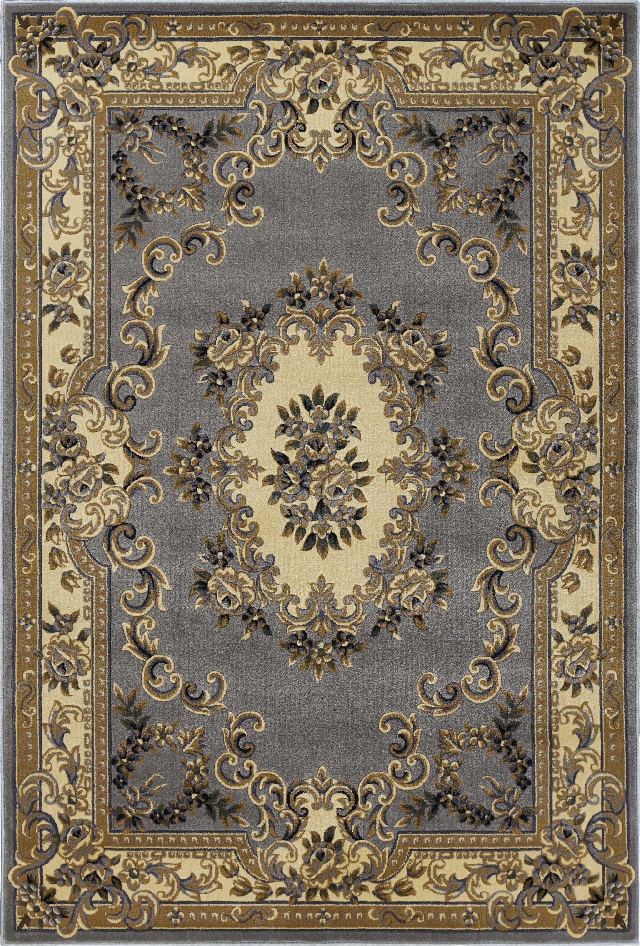 7' X 10'  Polypropylene Slate Blue Area Rug