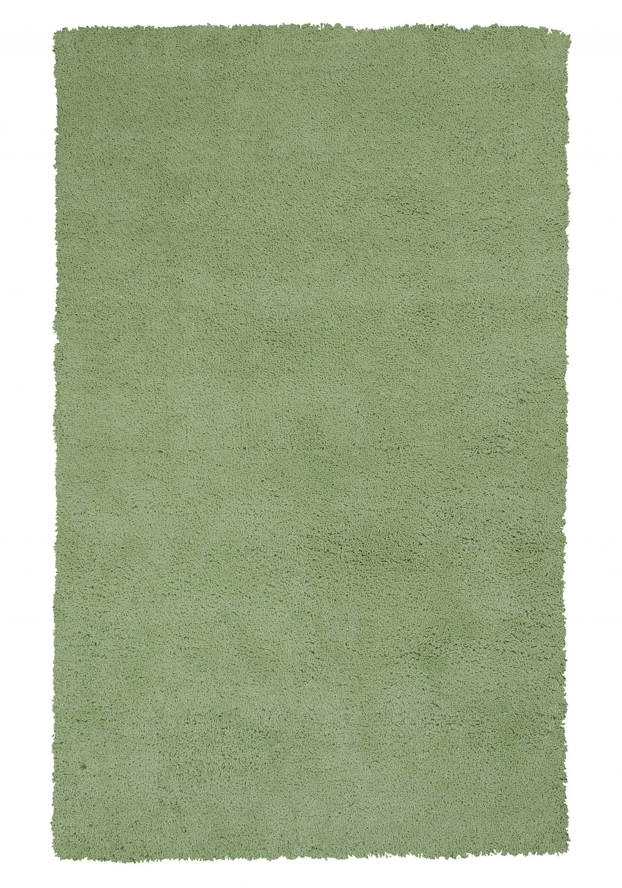 8' X 10' Polyester Spearmint Green Area Rug