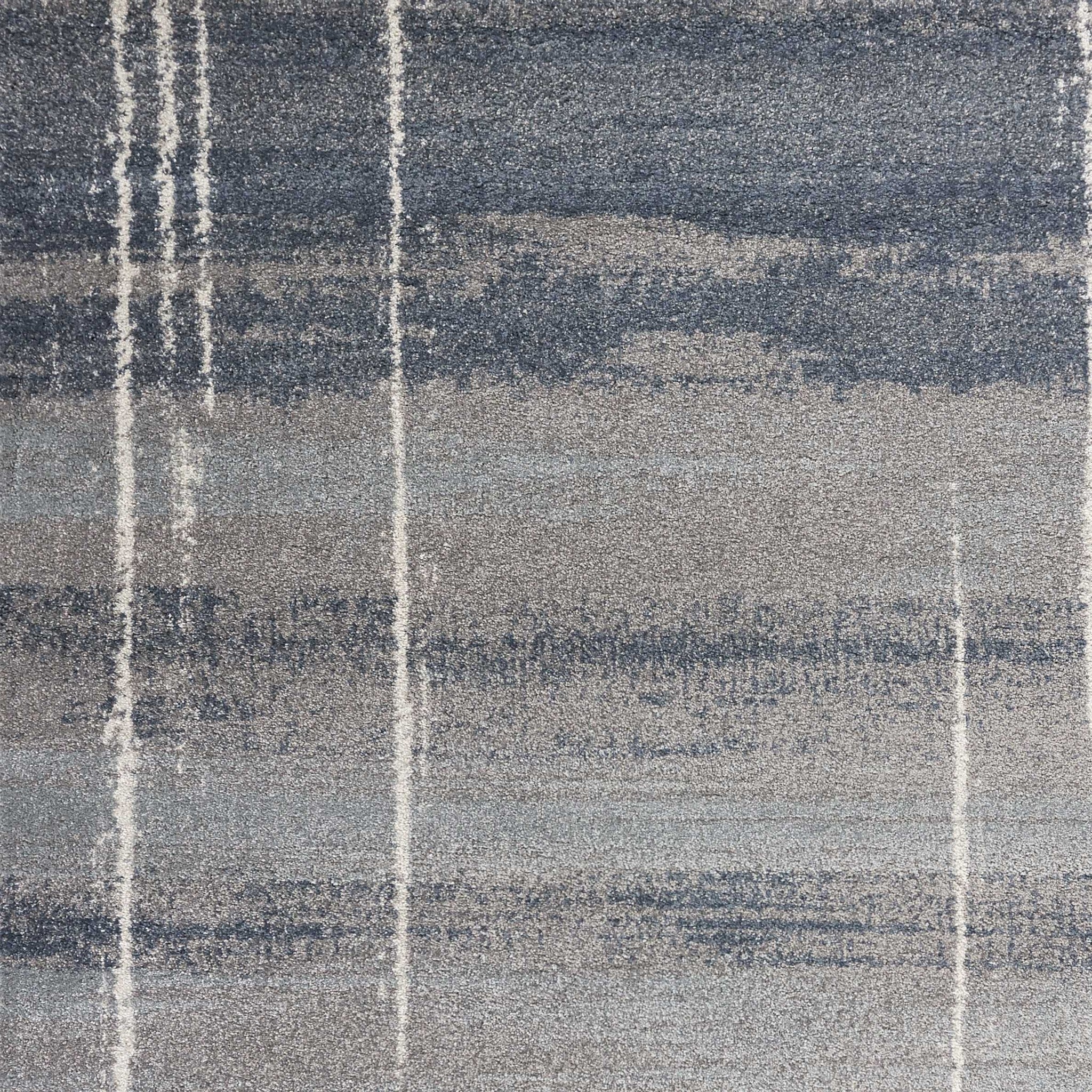 7 X 10  Polypropylene Blue Area Rug