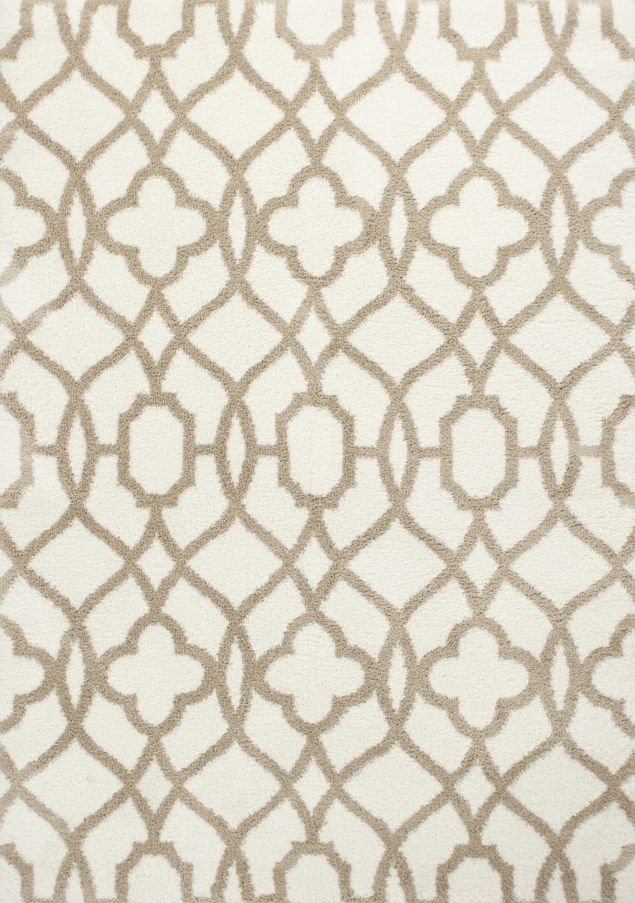 7 X 10 Microfiber Ivory Or Beige Area Rug