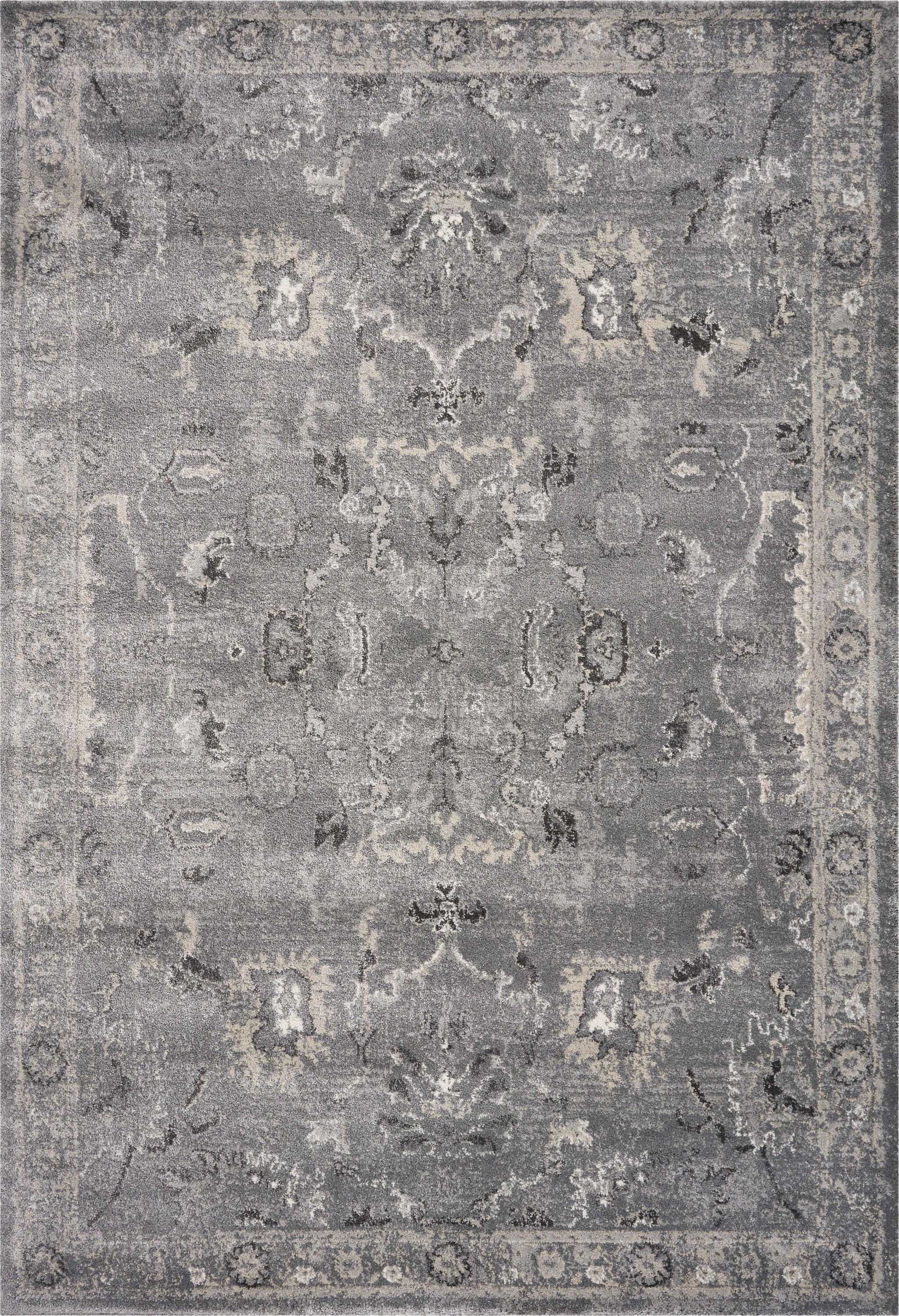 8' X 13' Polypropylene Grey Area Rug