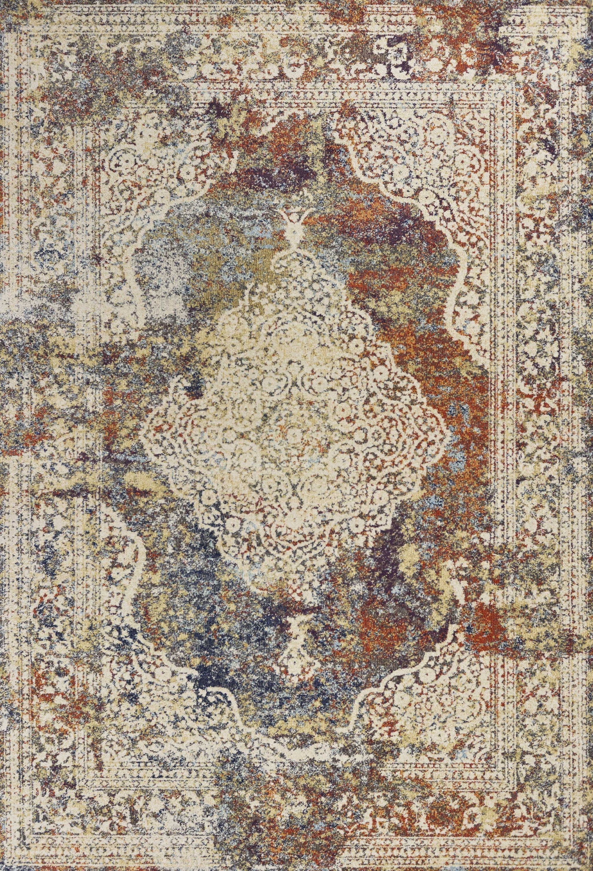 9' X 13'  Polypropylene Multi Area Rug