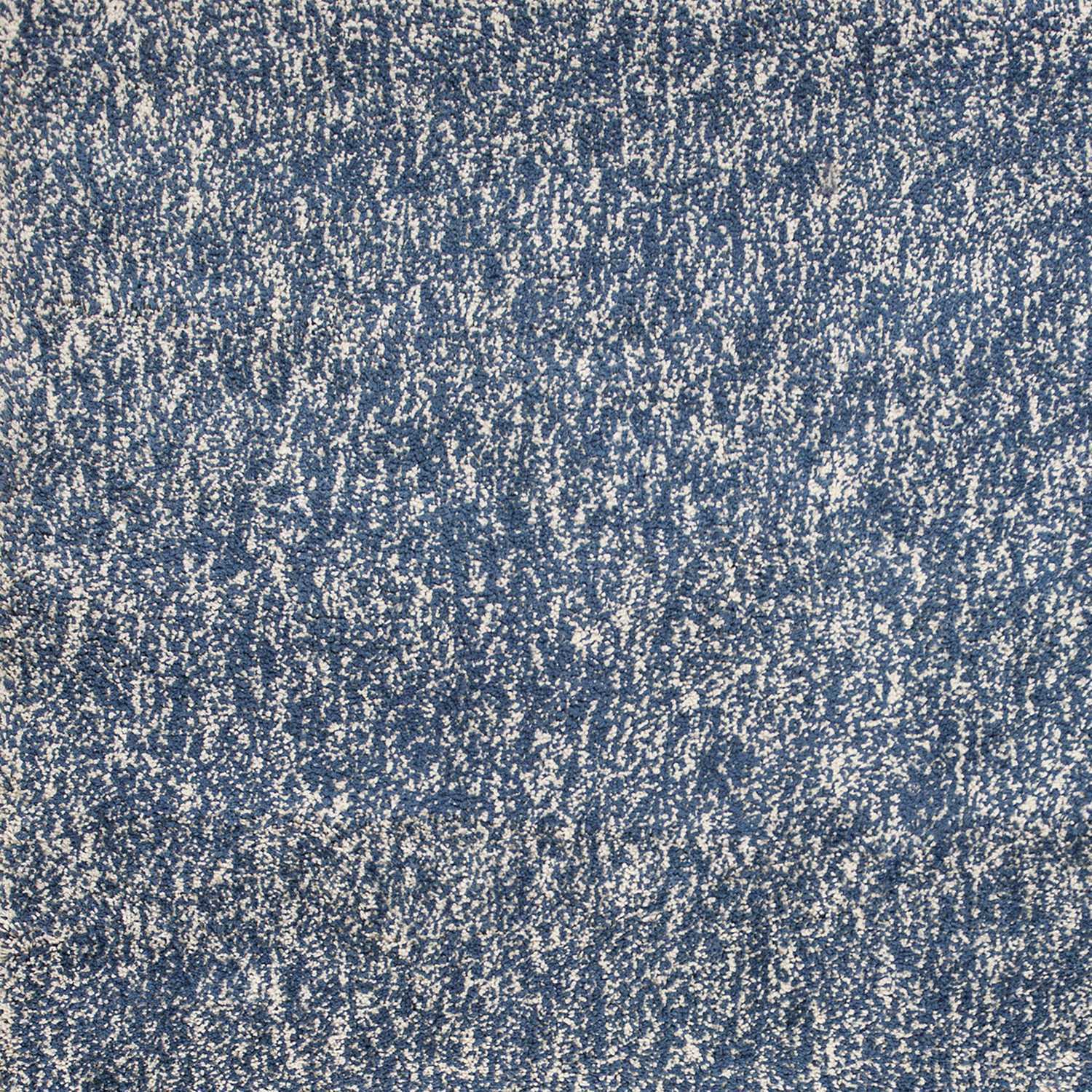 5'X7' Indigo Ivory Heather Indoor Shag Rug