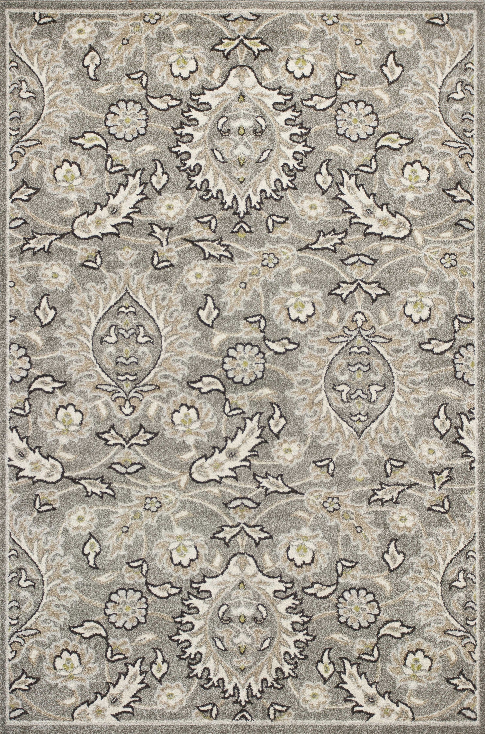 3' X 5' Grey Uv Treated Polypropylene Area Rug