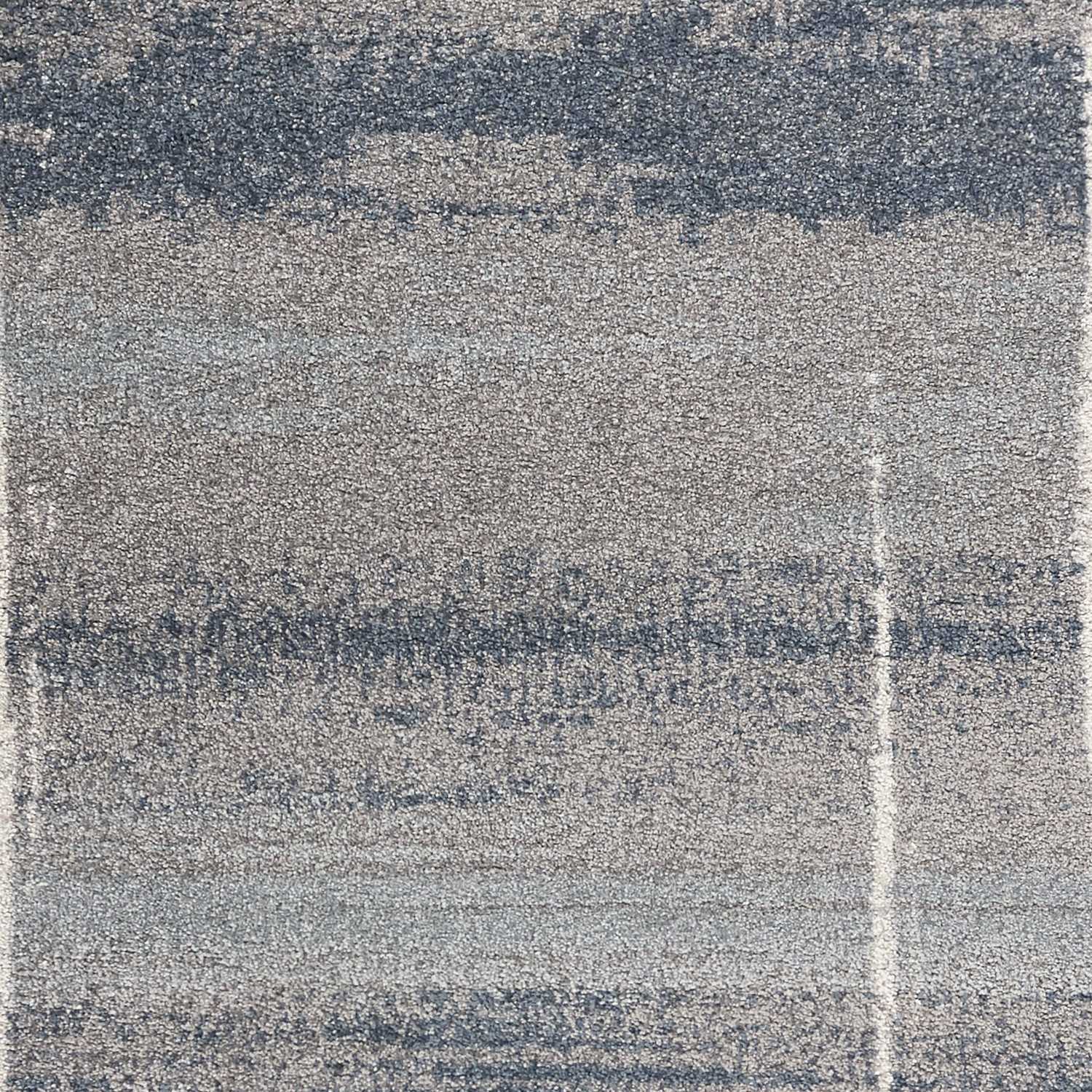 3'X5' Blue Machine Woven Ombre Indoor Area Rug