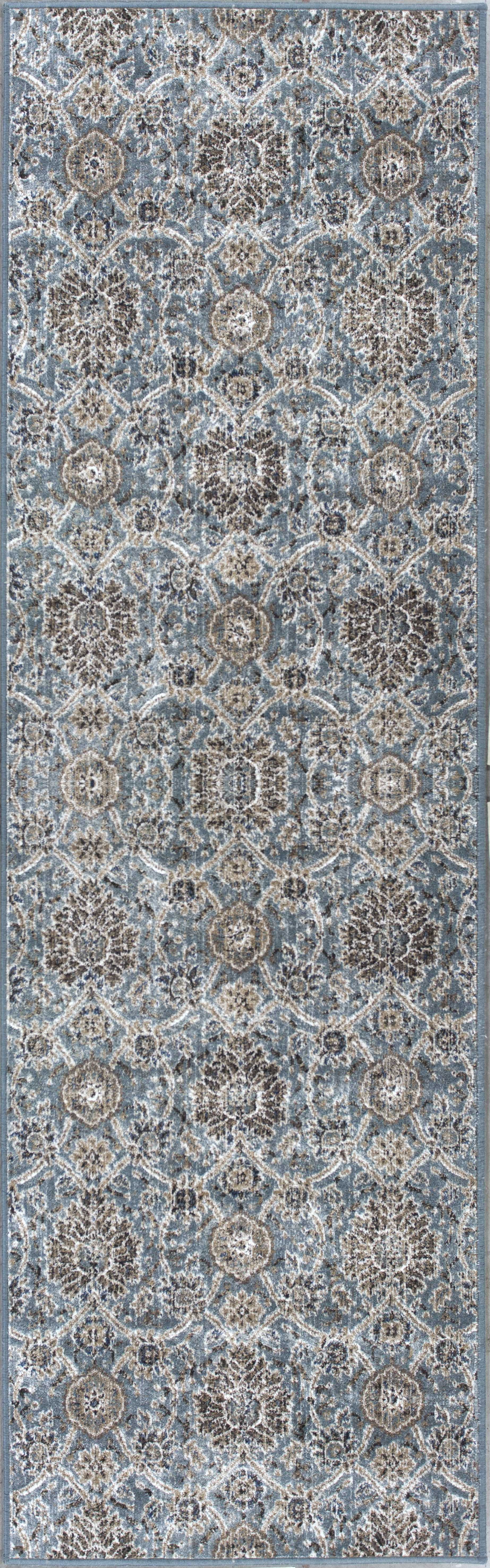 2' X 7' Slate Ancient Viscose Runner Rug