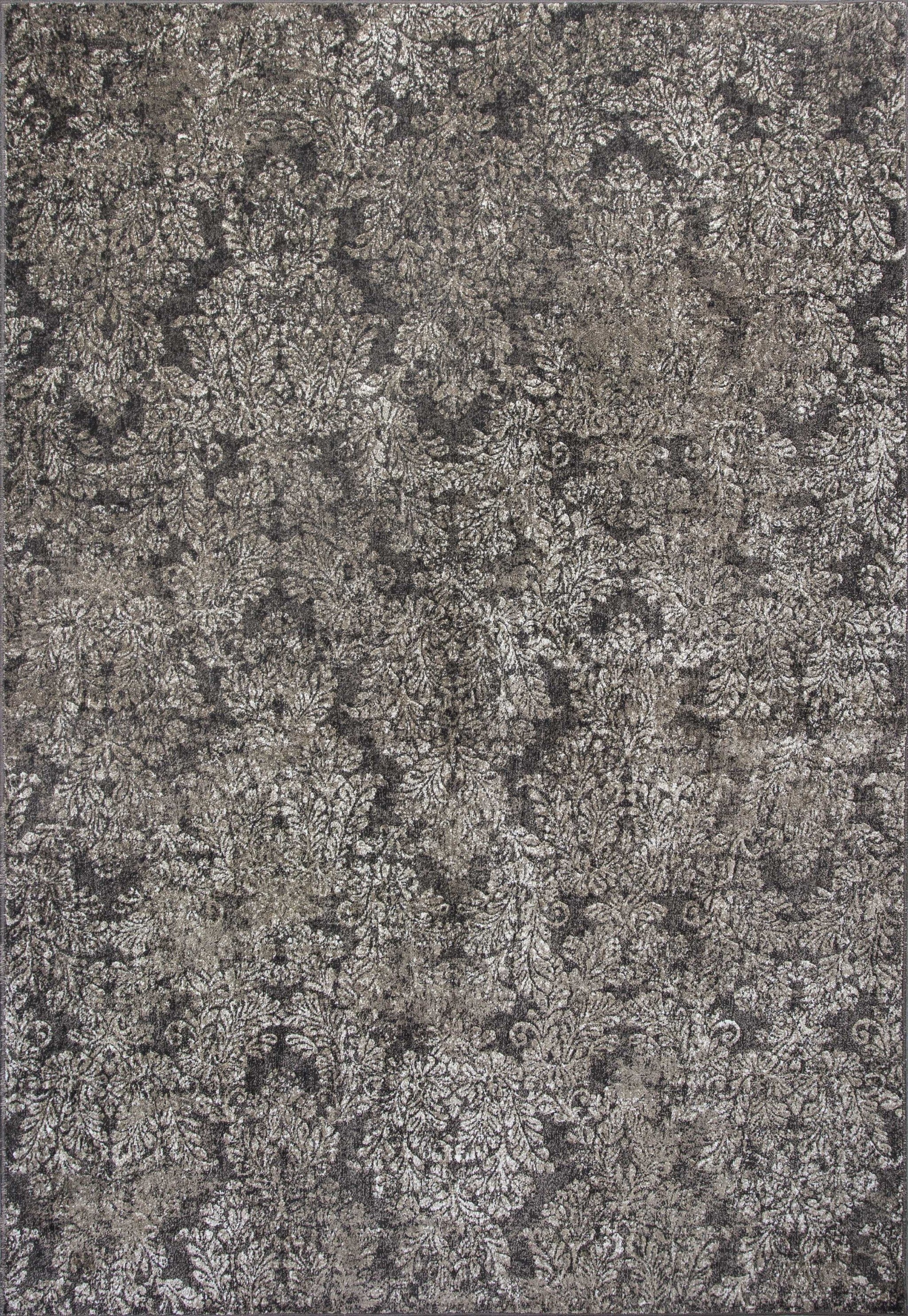 3'X5' Taupe Sand Machine Woven Damask Indoor Area Rug