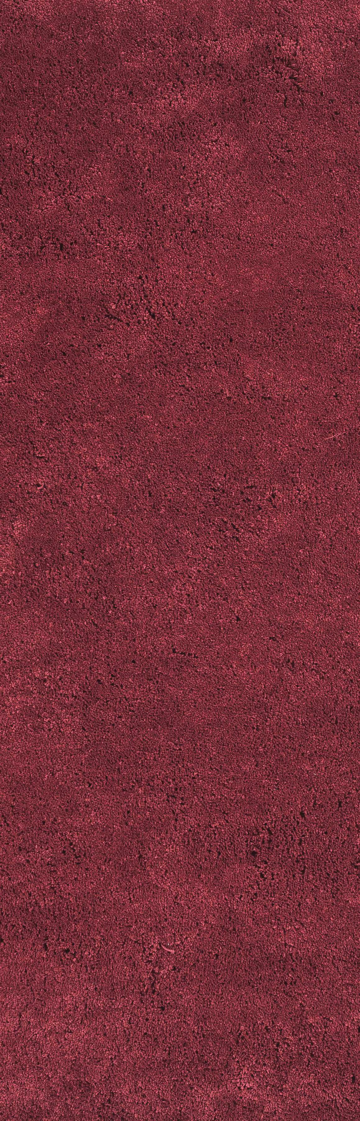 8' Red Plain Runner Rug