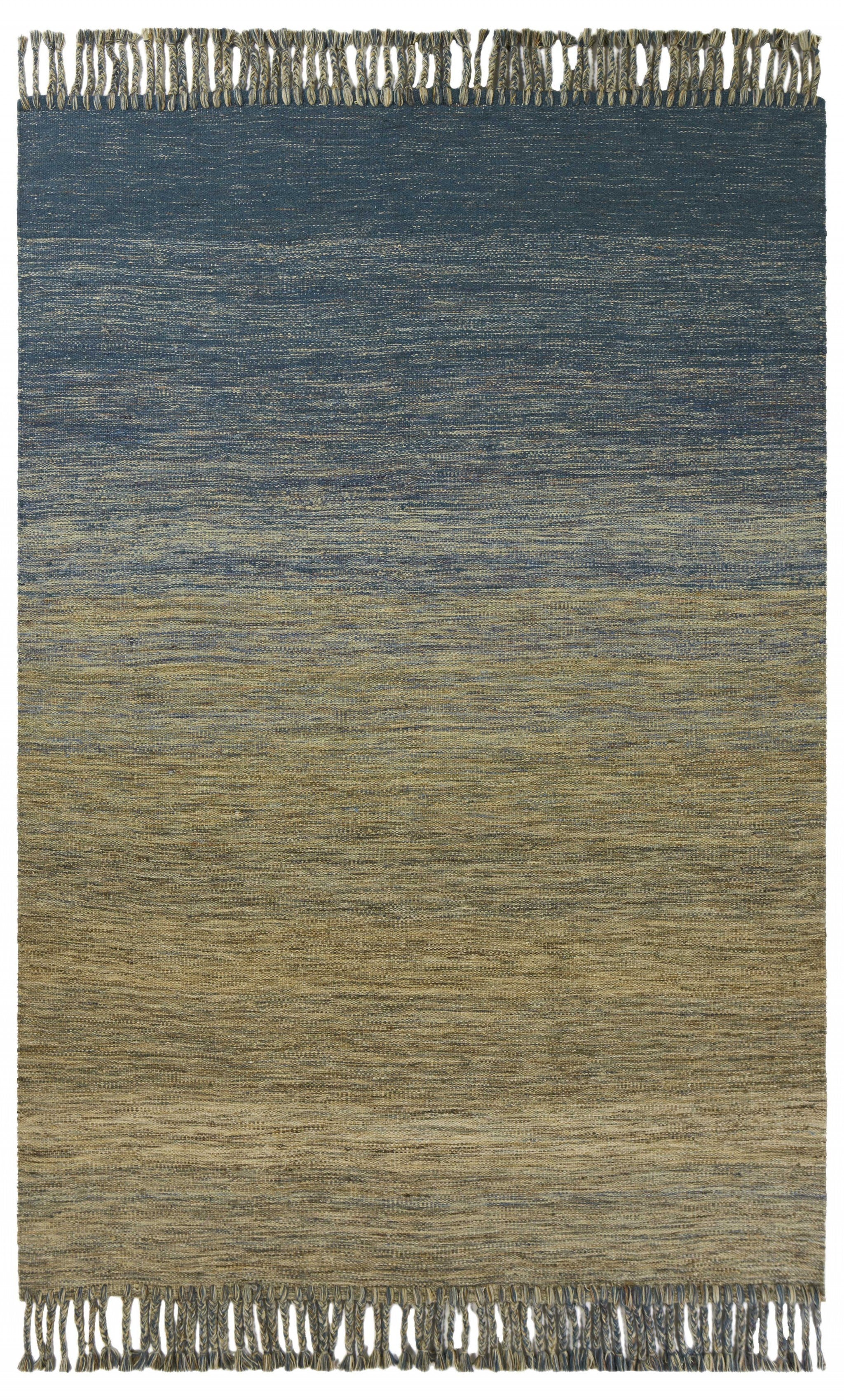 5 X 8  Wool Ocean Area Rug