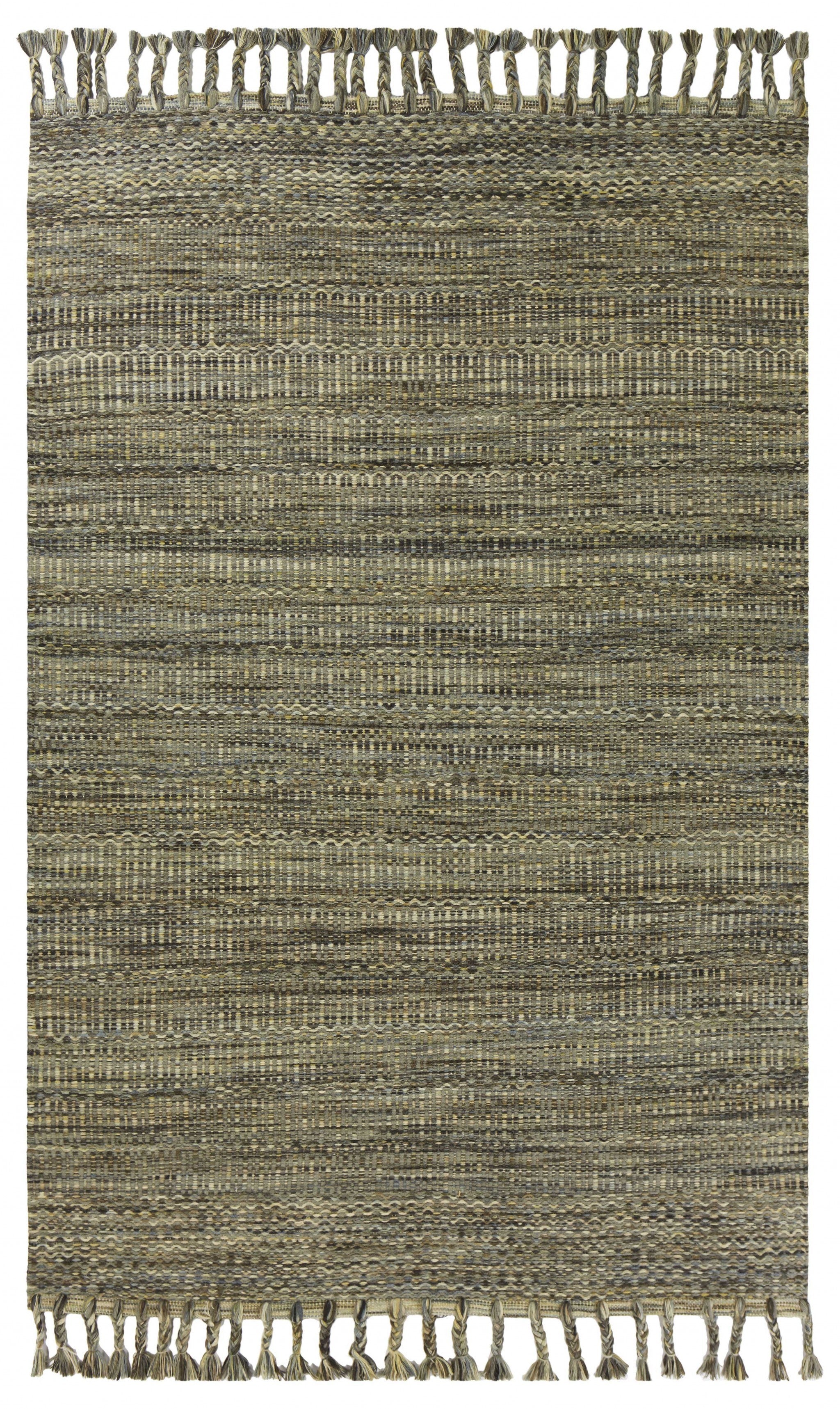 5 X 8  Wool Slate Area Rug