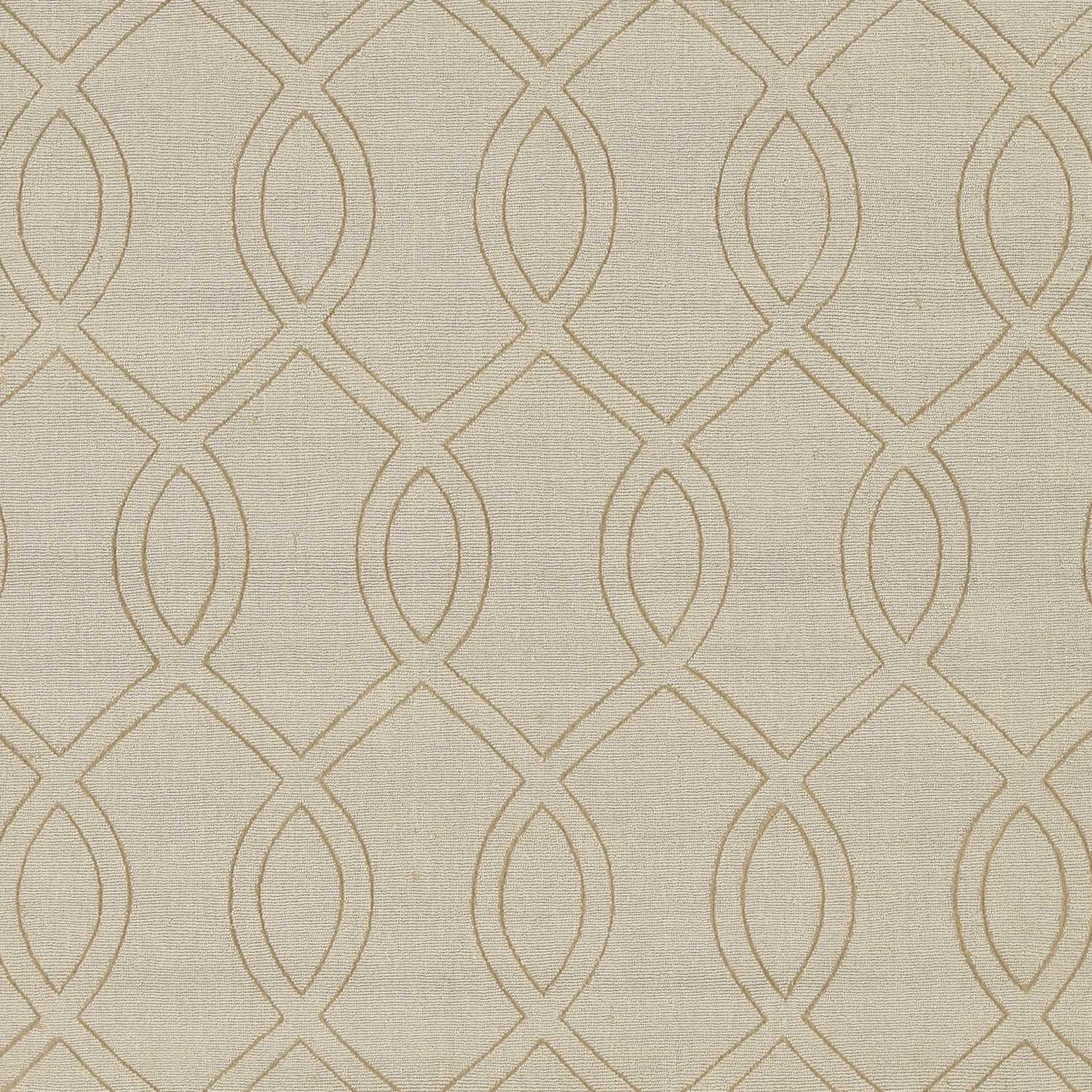 5' X 7' Beige Polyester Rug