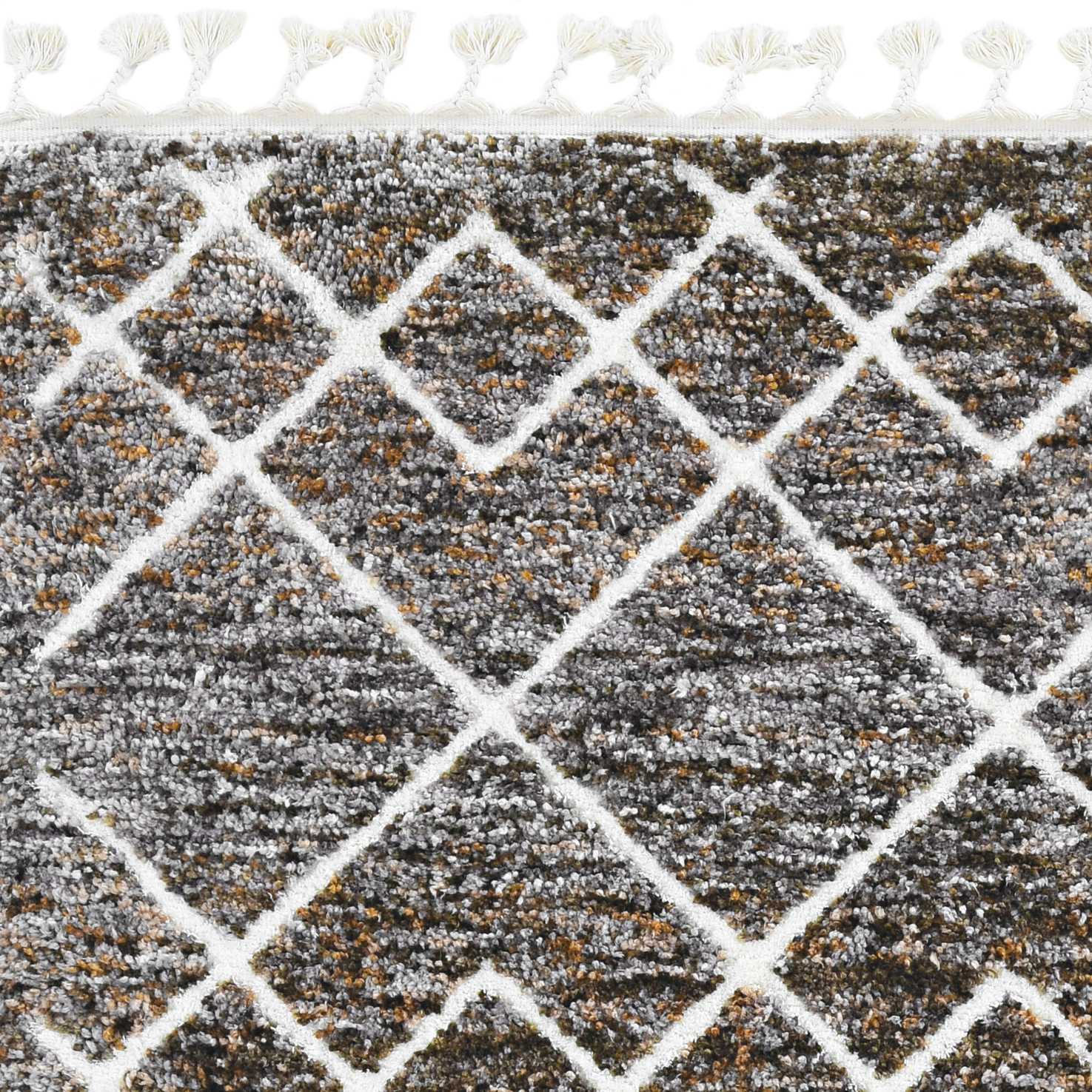 105 X 156 X 1 Mocha Polyester Rug