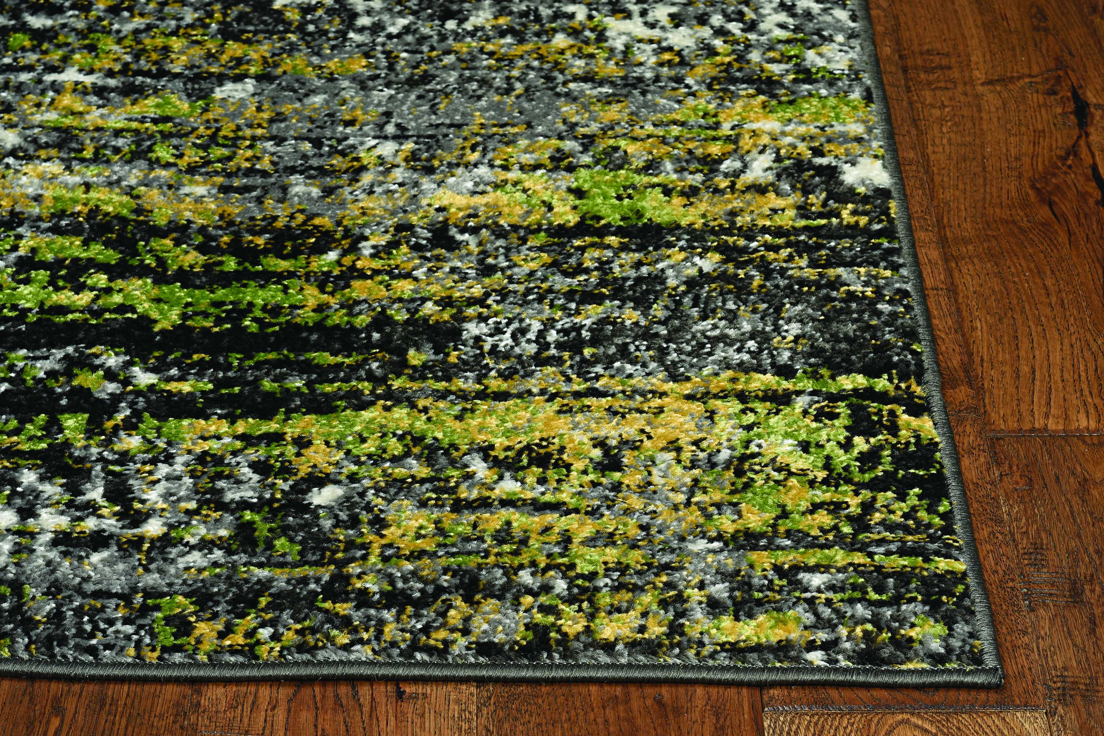 5' X 8' Grey Abstract Area Rug