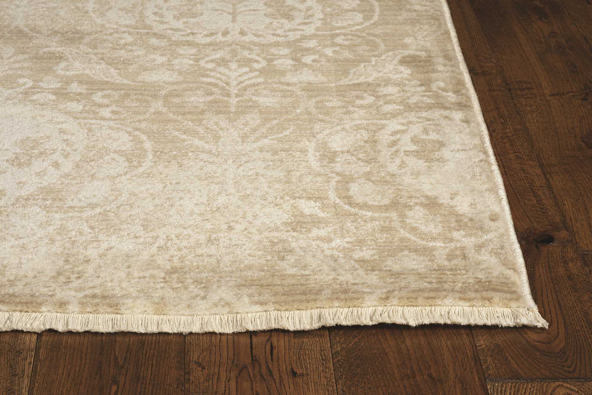 2' X 8' Sand Faded Spades Runner Rug