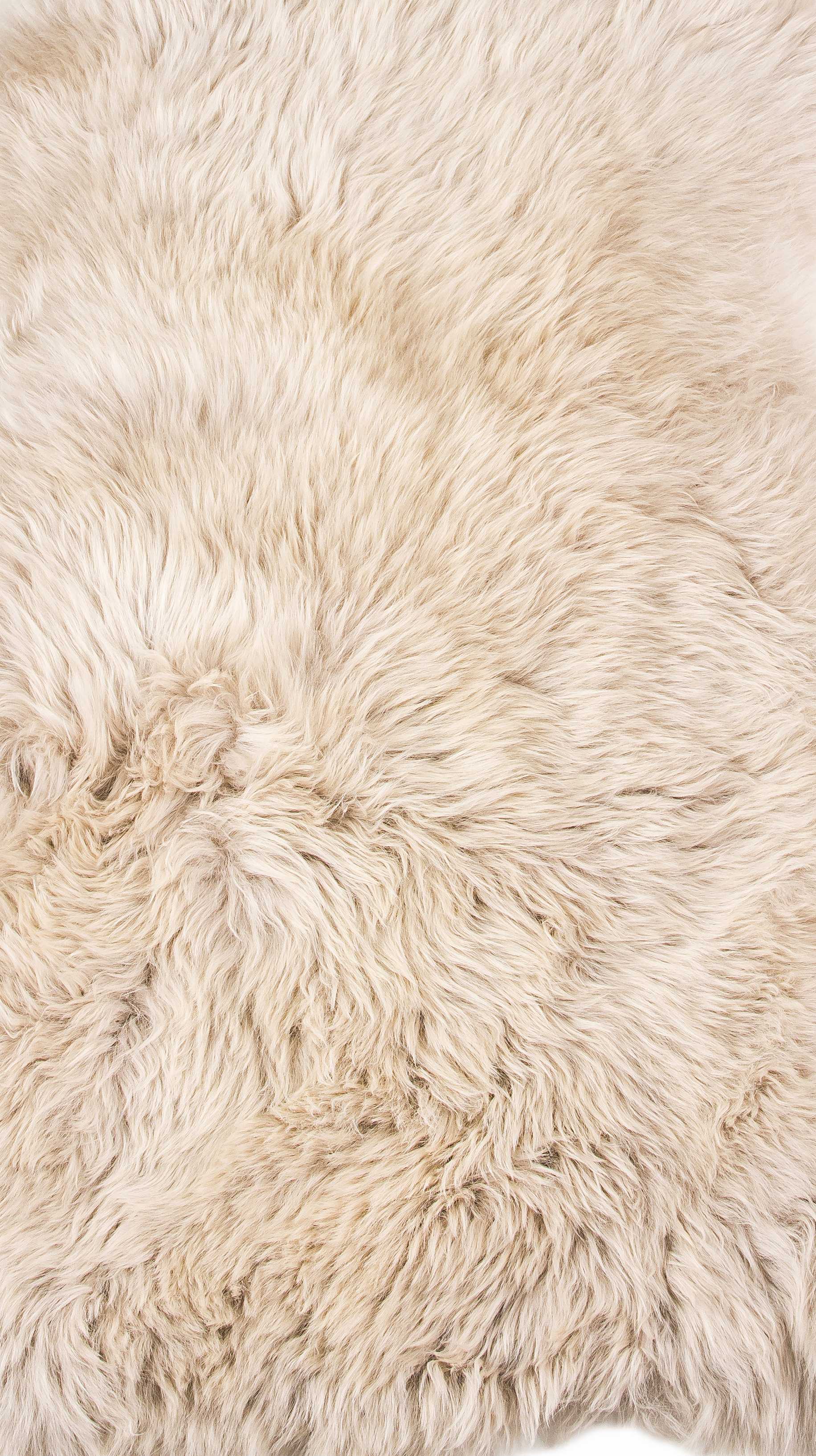 2' X 3' Latte New Zealand Natural Sheepskin Rug