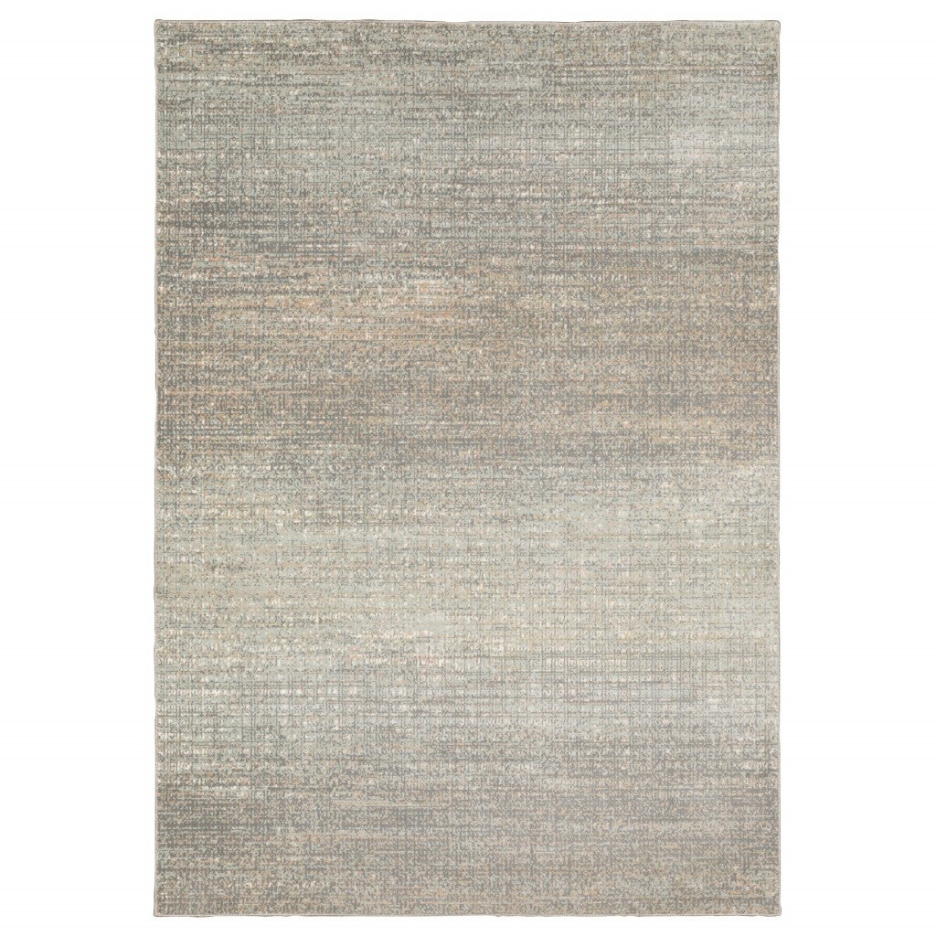 3' X 6' Gray Green Abstract Confetti Indoor Area Rug