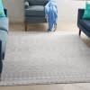 5' X 7' Gray And Ivory Berber Pattern Area Rug