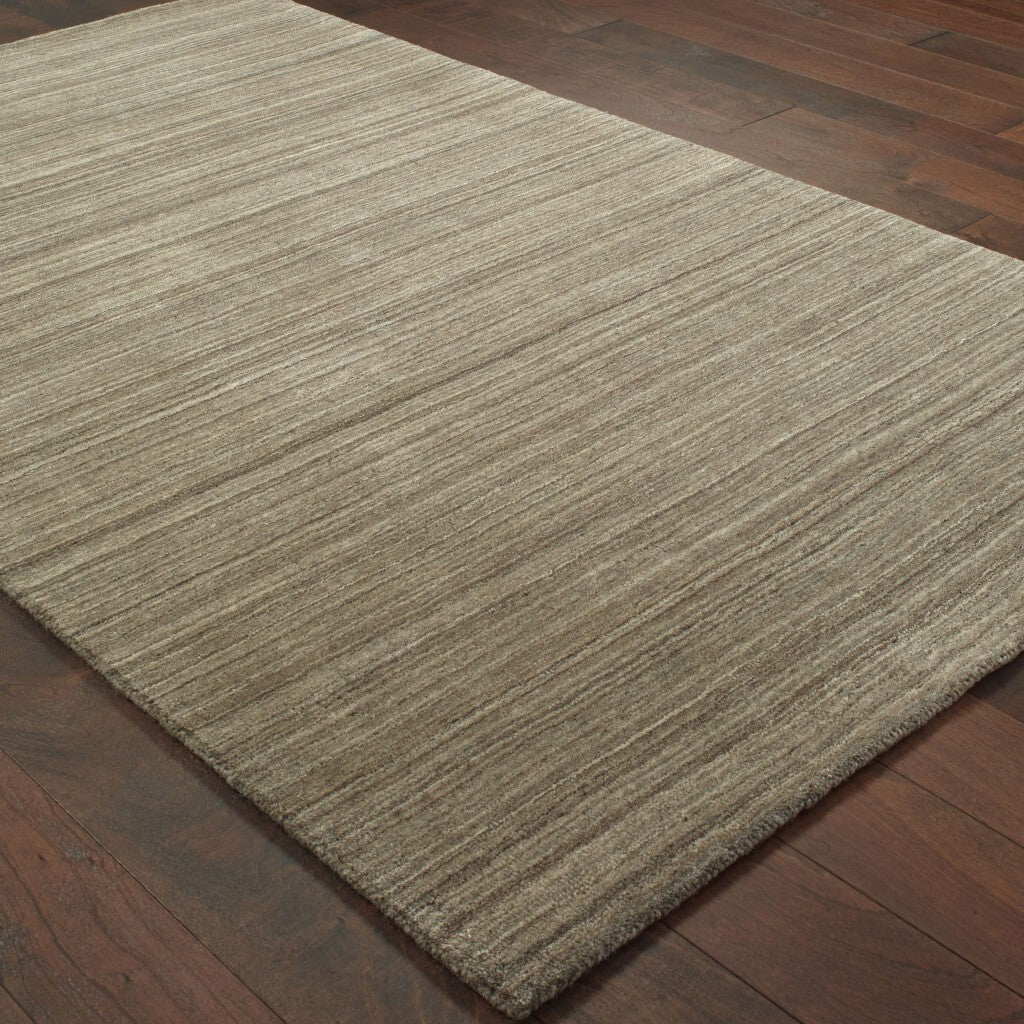 5'X8' Two-Toned Brown And Beige Indoor Area Rug